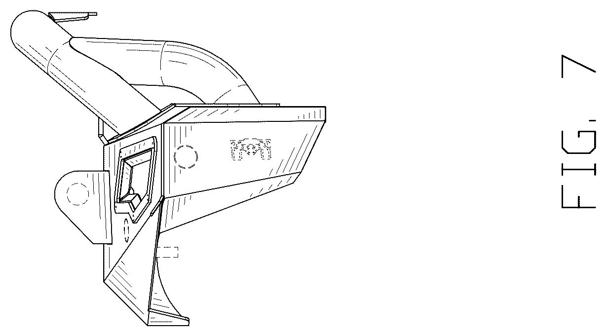 Patent USD1124987 Figure 7 – Front bumper