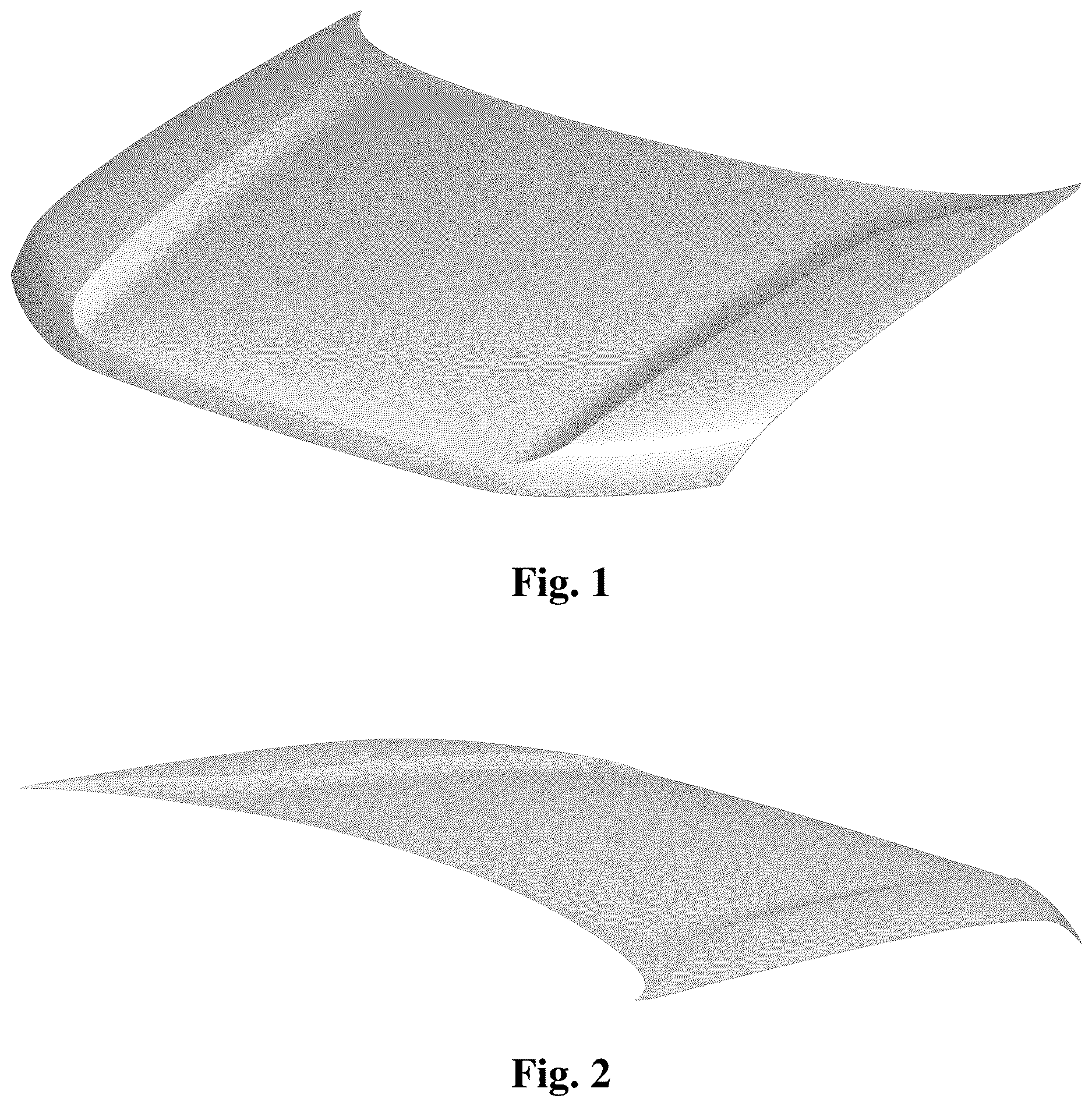 Patent USD1124988 Figure 1 – Hood for vehicle
