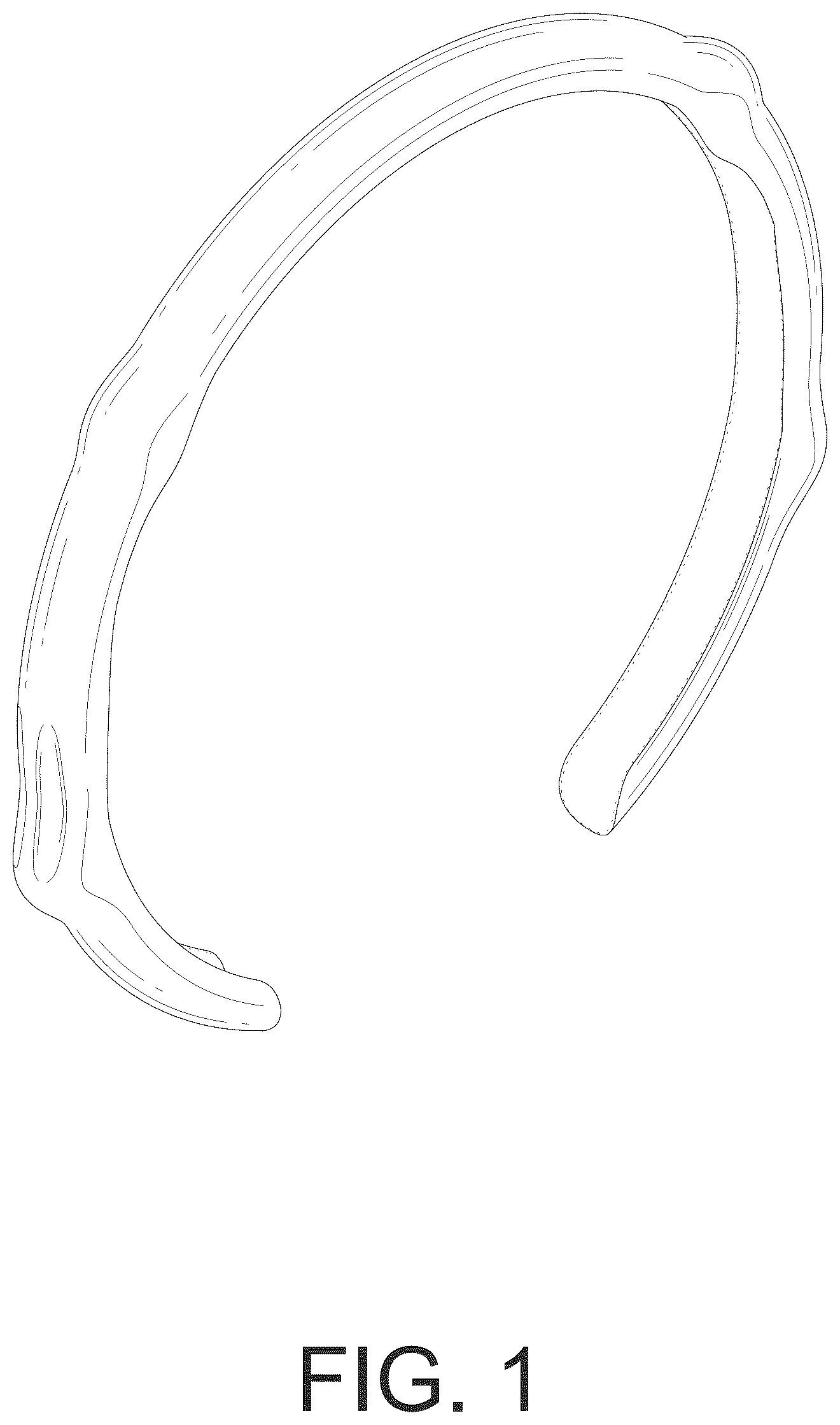 Patent USD1124989 Figure 1 – Steering wheel cover