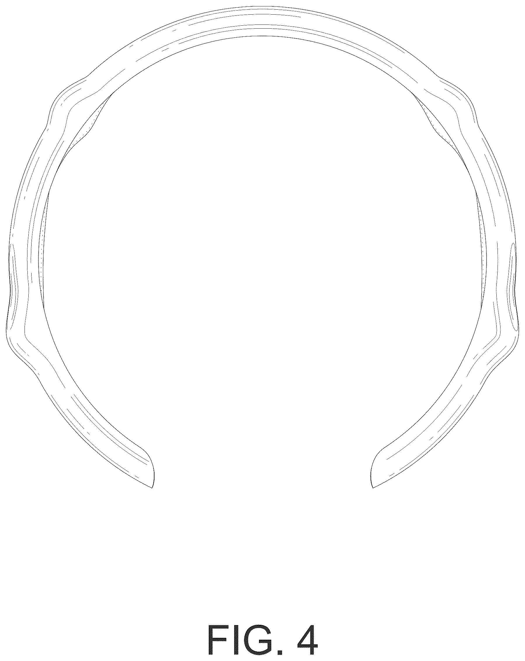 Patent USD1124989 Figure 4 – Steering wheel cover