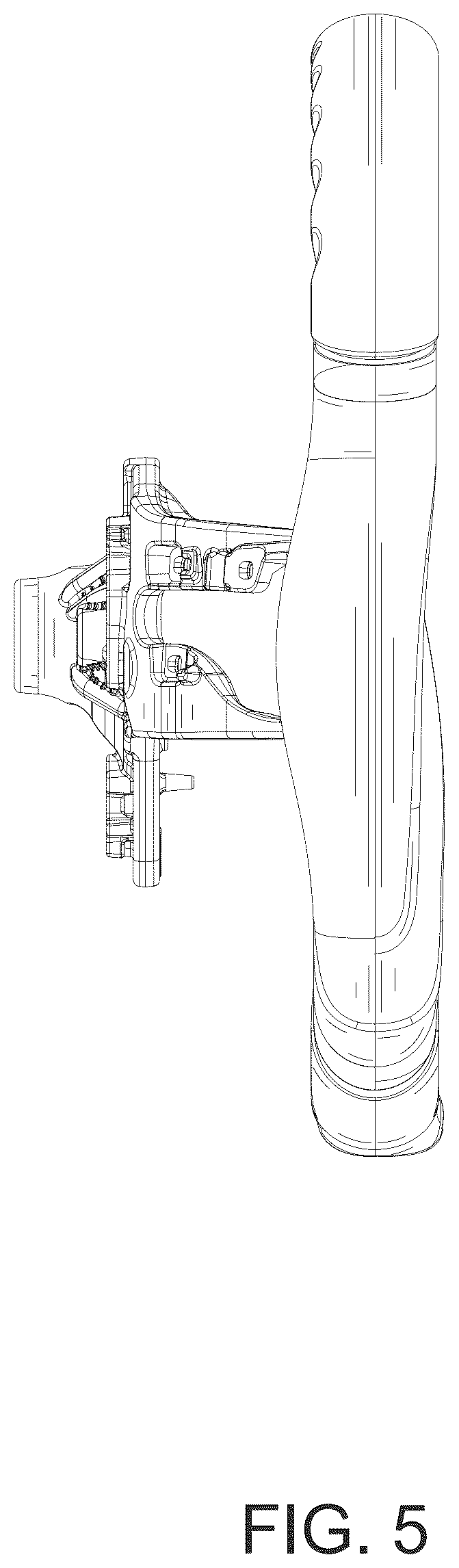Patent USD1124990 Figure 5 – Steering wheel