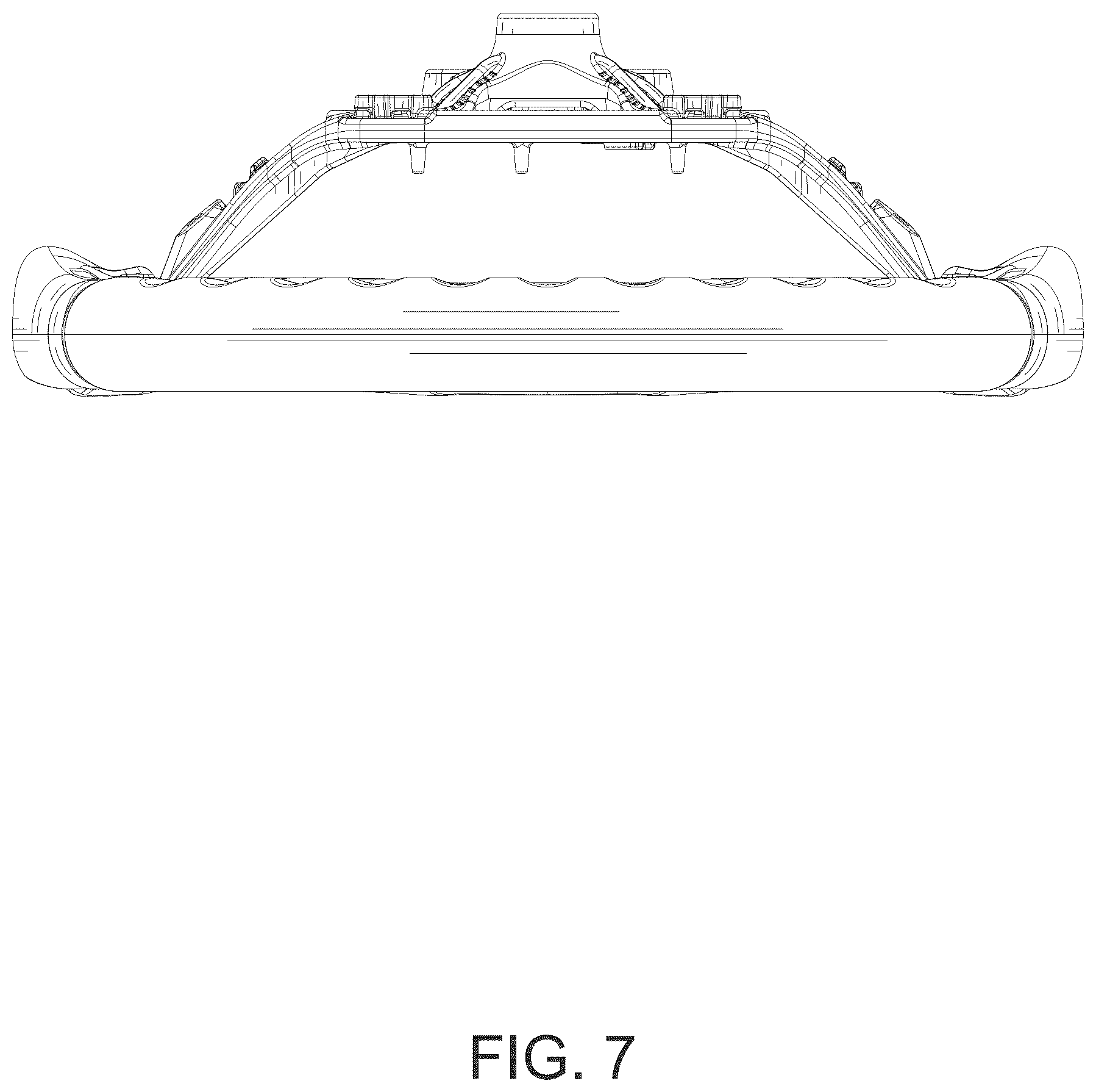 Patent USD1124990 Figure 7 – Steering wheel