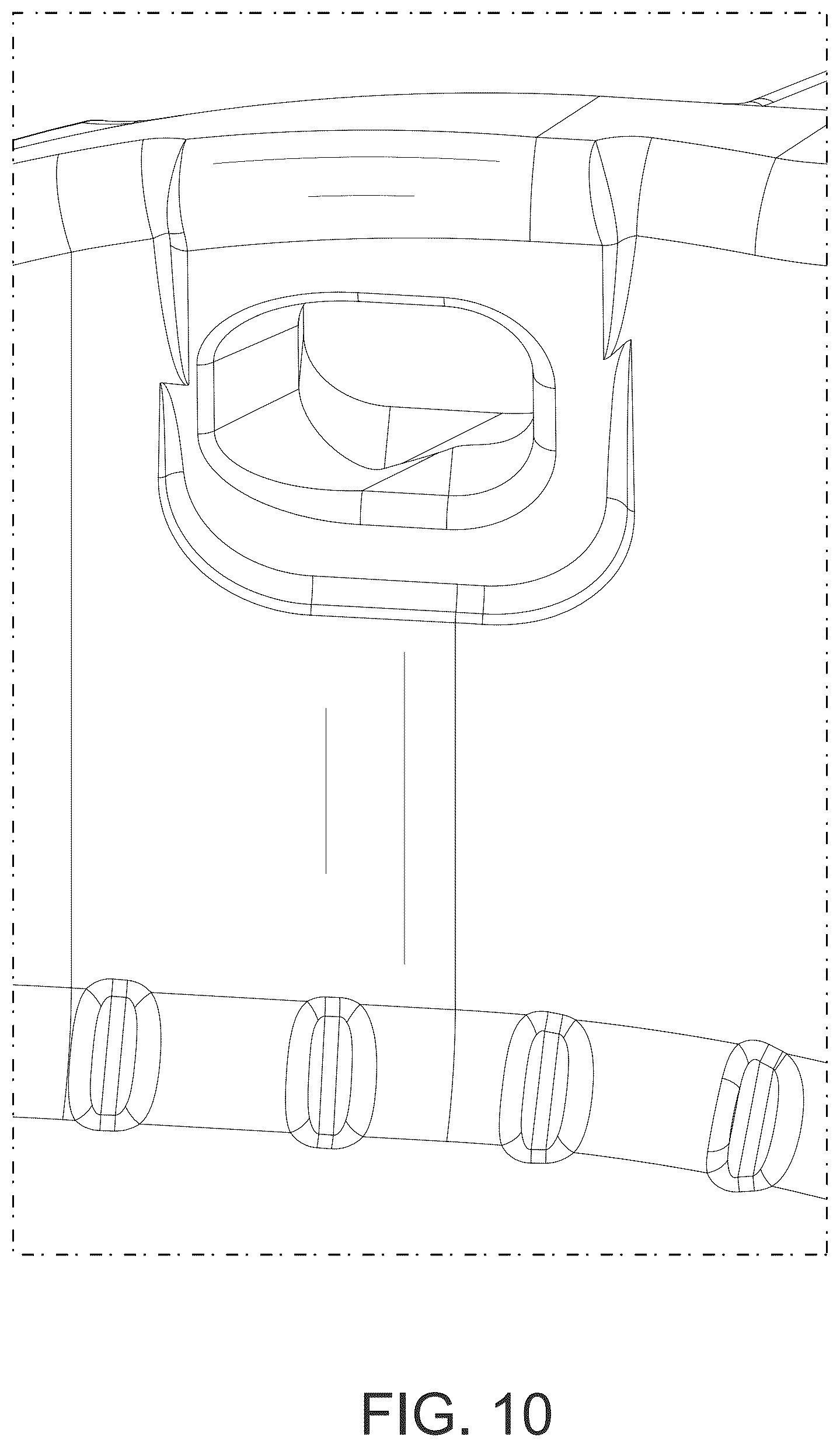 Patent USD1124990 Figure 10 – Steering wheel