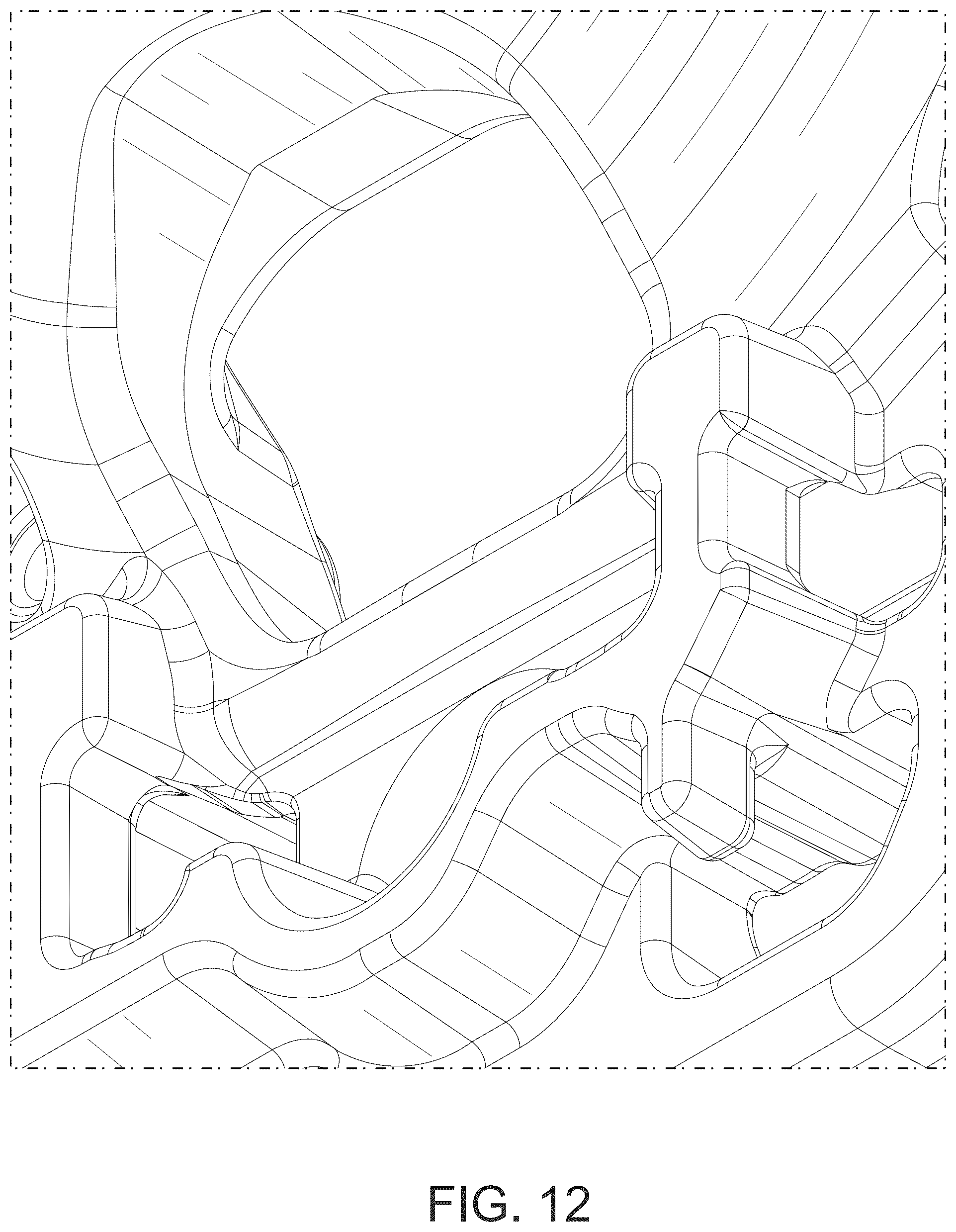 Patent USD1124990 Figure 12 – Steering wheel