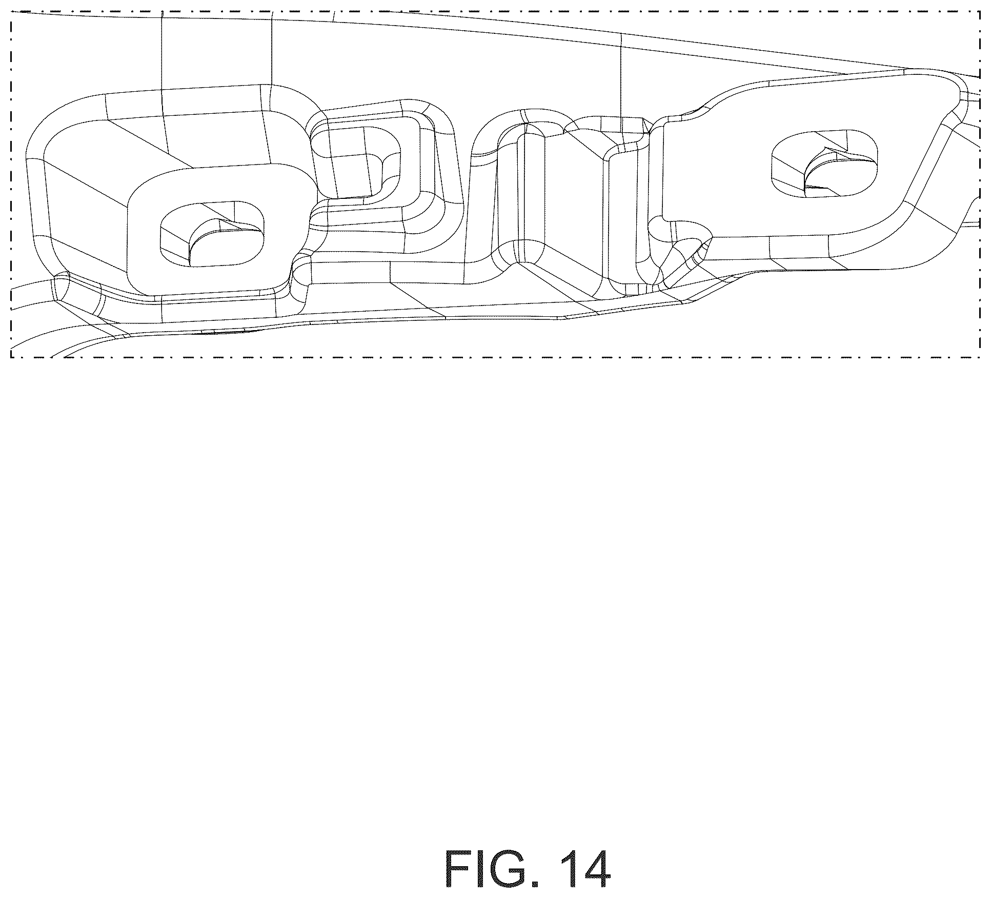 Patent USD1124990 Figure 14 – Steering wheel