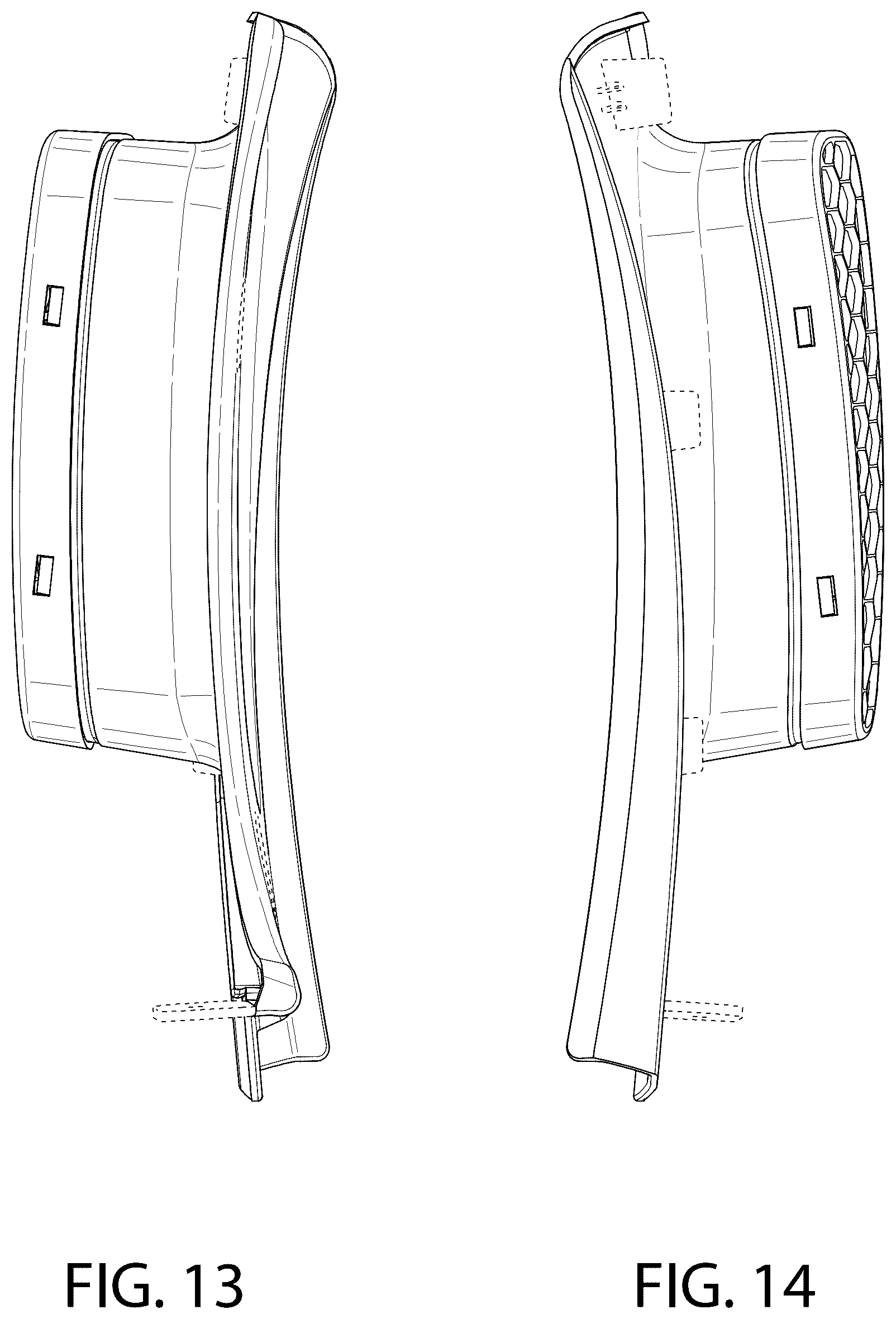 Patent USD1124992 Figure 11 – Rock guard for a wheel of an automobile