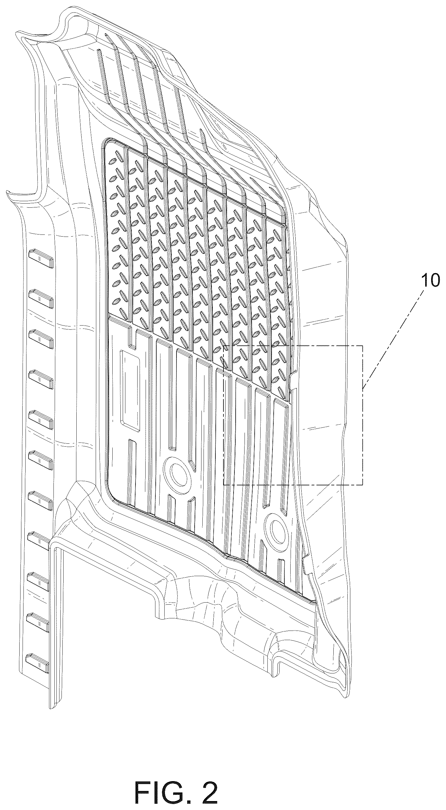 Patent USD1124996 Figure 2 – Car floor mat set