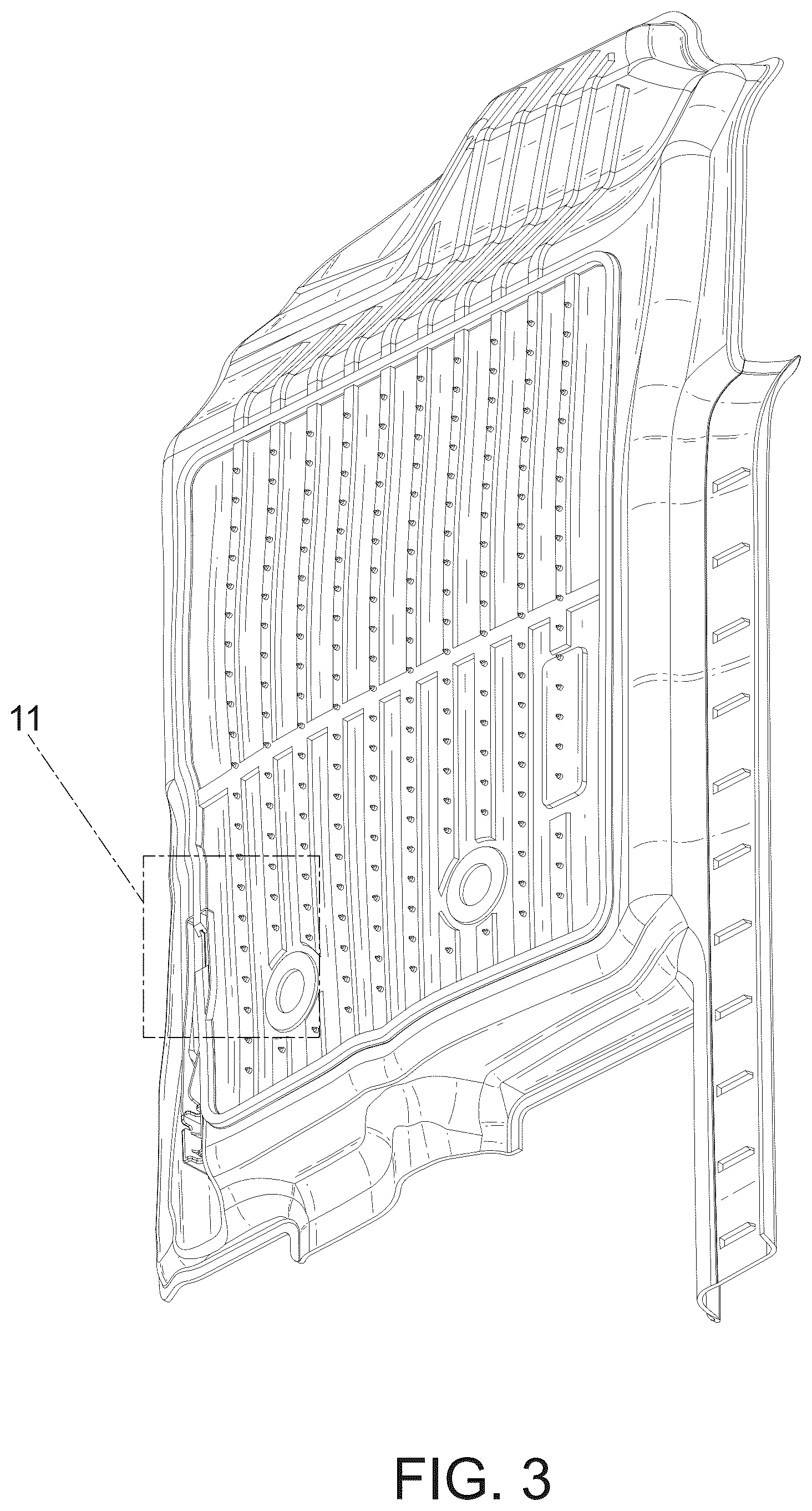 Patent USD1124996 Figure 3 – Car floor mat set