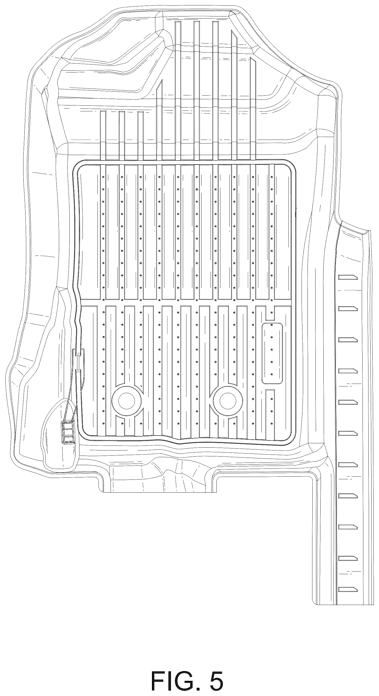 Patent USD1124996 Figure 5 – Car floor mat set