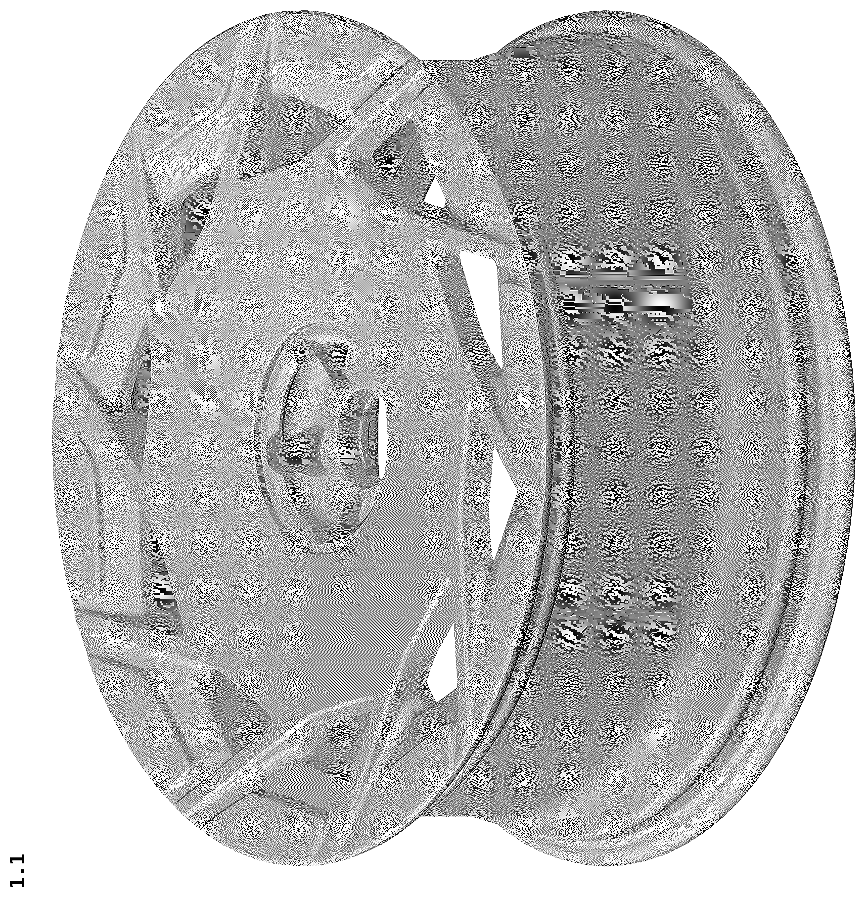 Patent USD1124998 — Wheel for automobile — Figure 1
