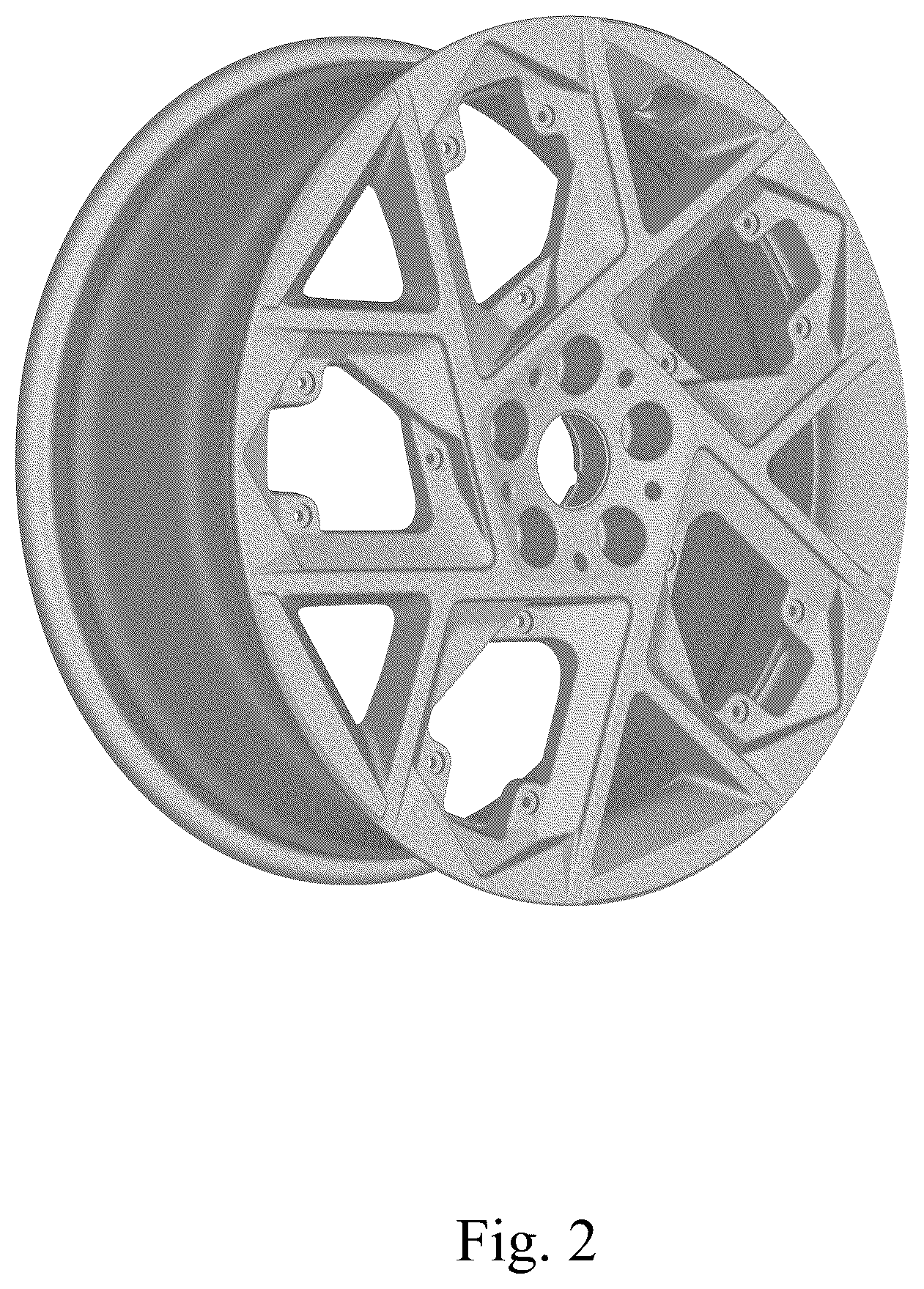 Patent USD1125004 Figure 2 – Vehicle wheel, toy vehicle wheel, or vehicle wheel replica