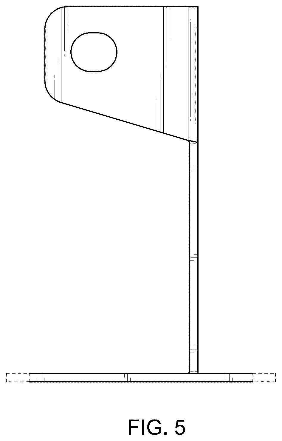 Patent USD1125009 Figure 5 – Engine stand