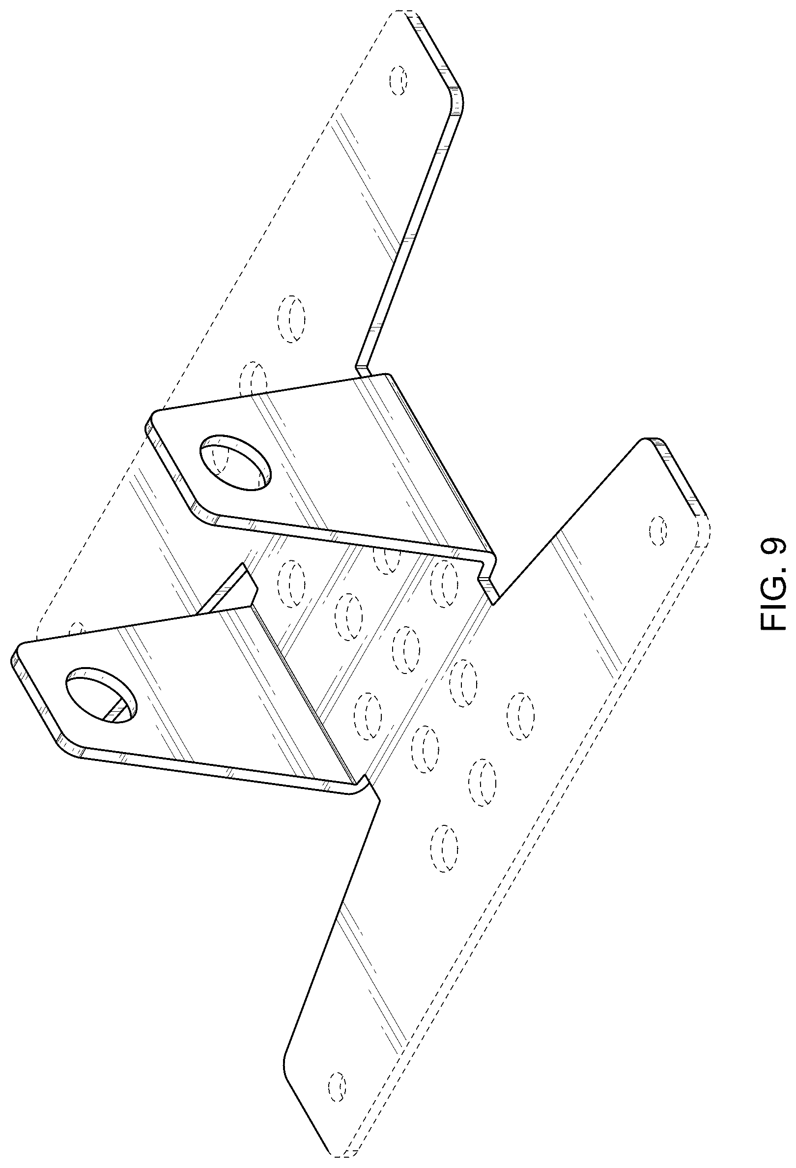 Patent USD1125009 Figure 9 – Engine stand