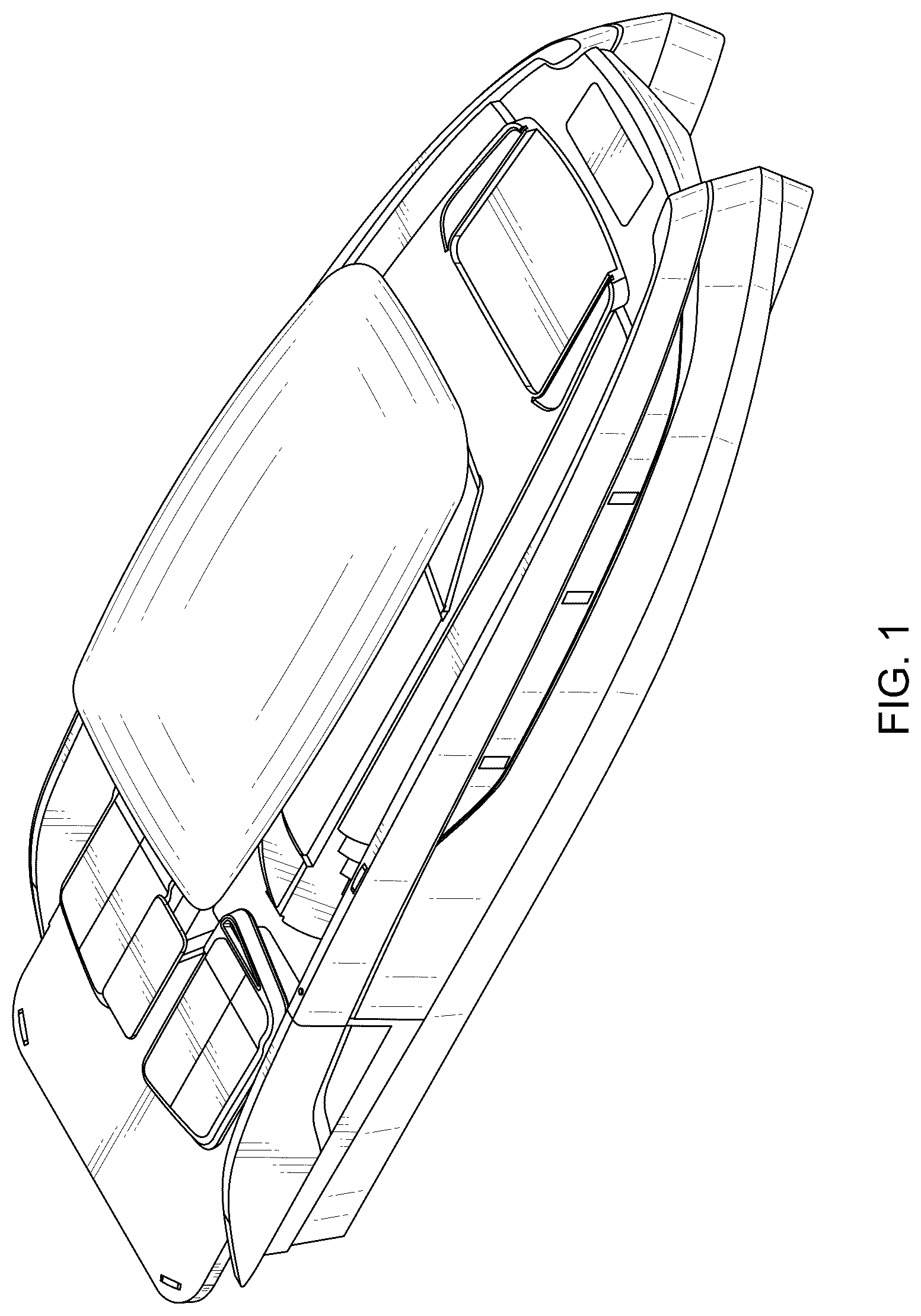 Patent USD1125010 — Catamaran — Figure 1