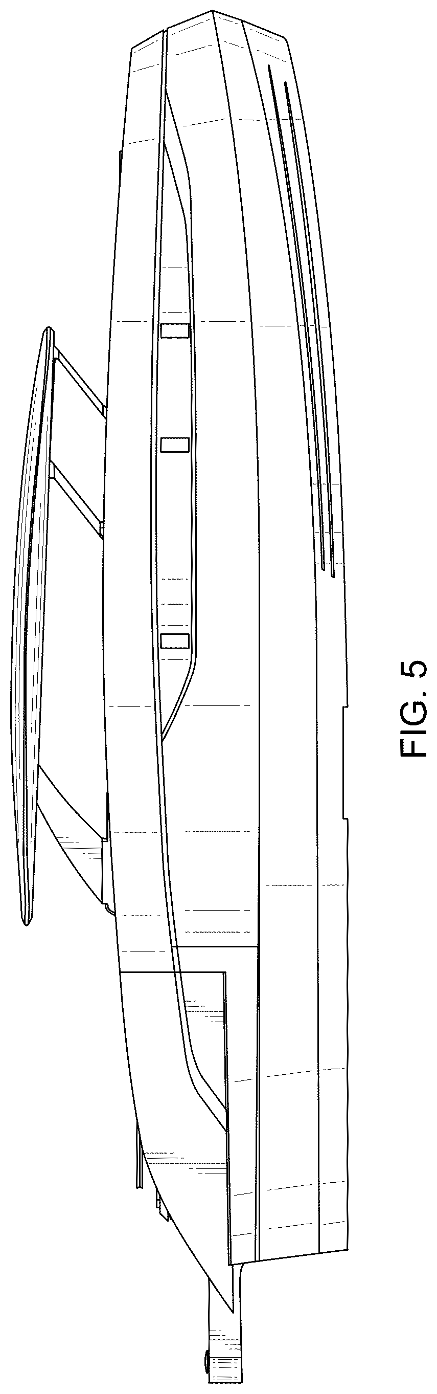 Patent USD1125010 Figure 5 – Catamaran