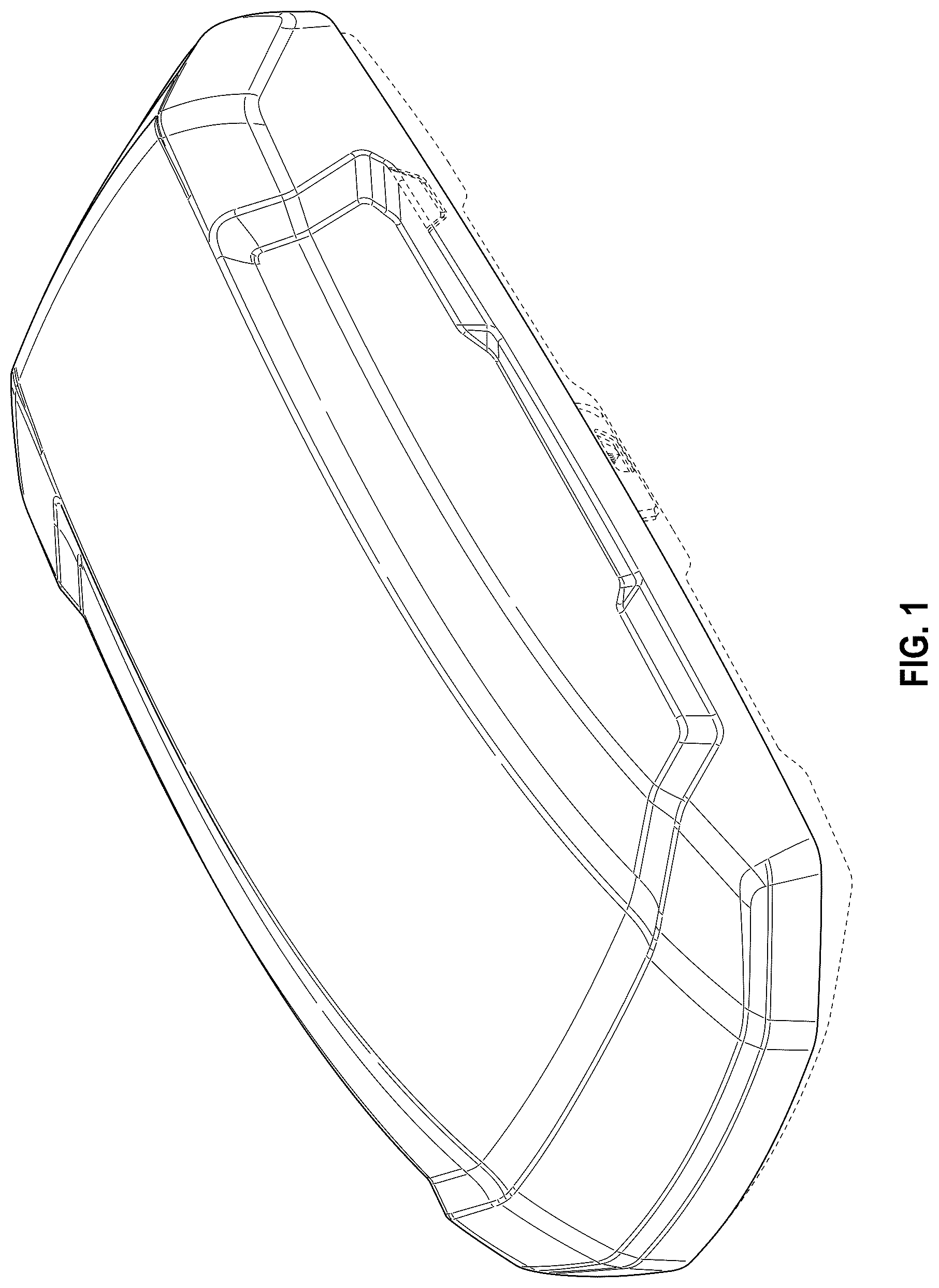 Patent USD1125012 Figure 1 – Cargo box