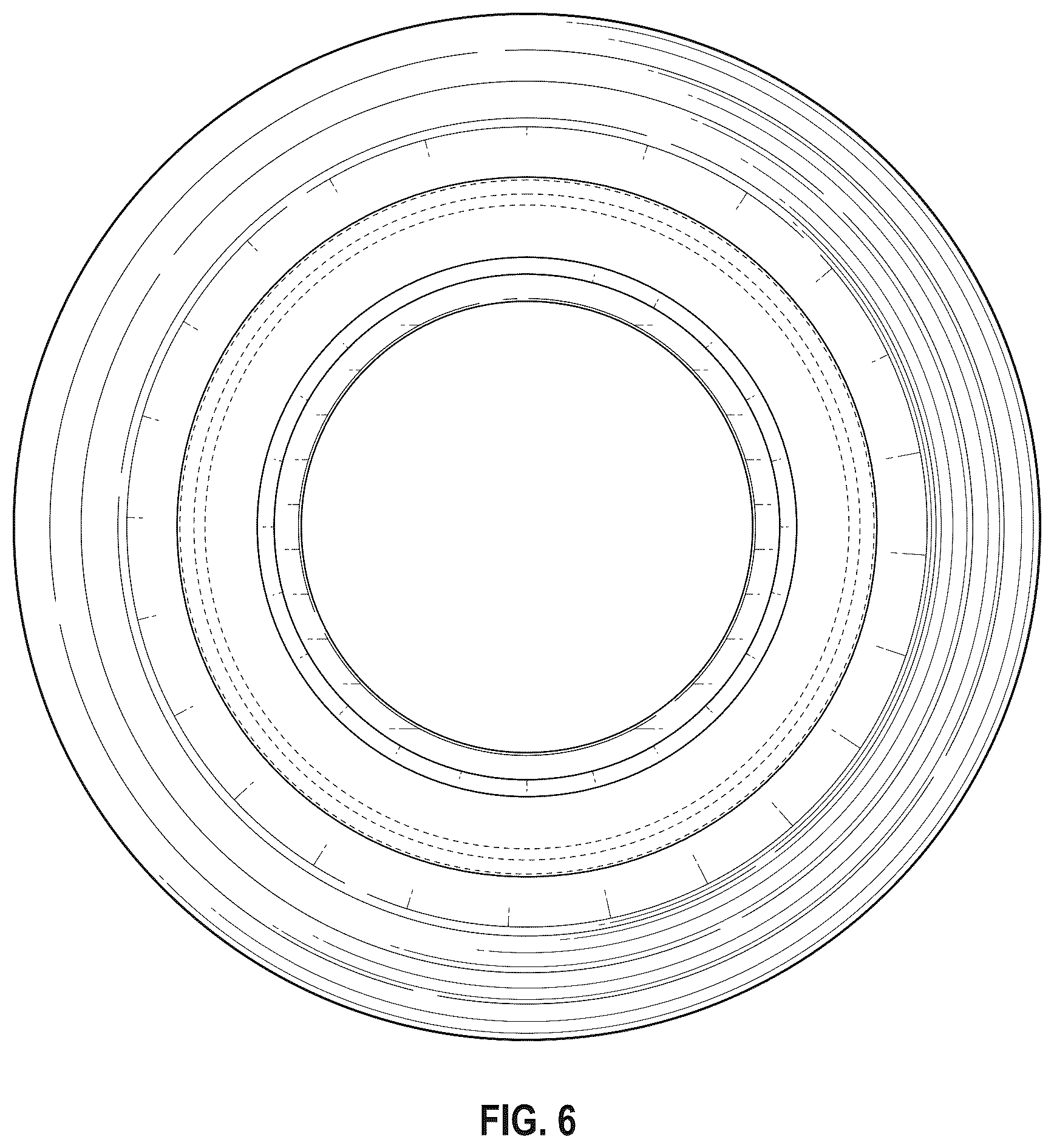 Patent USD1125015 Figure 6 – Model vehicle ribbed tire