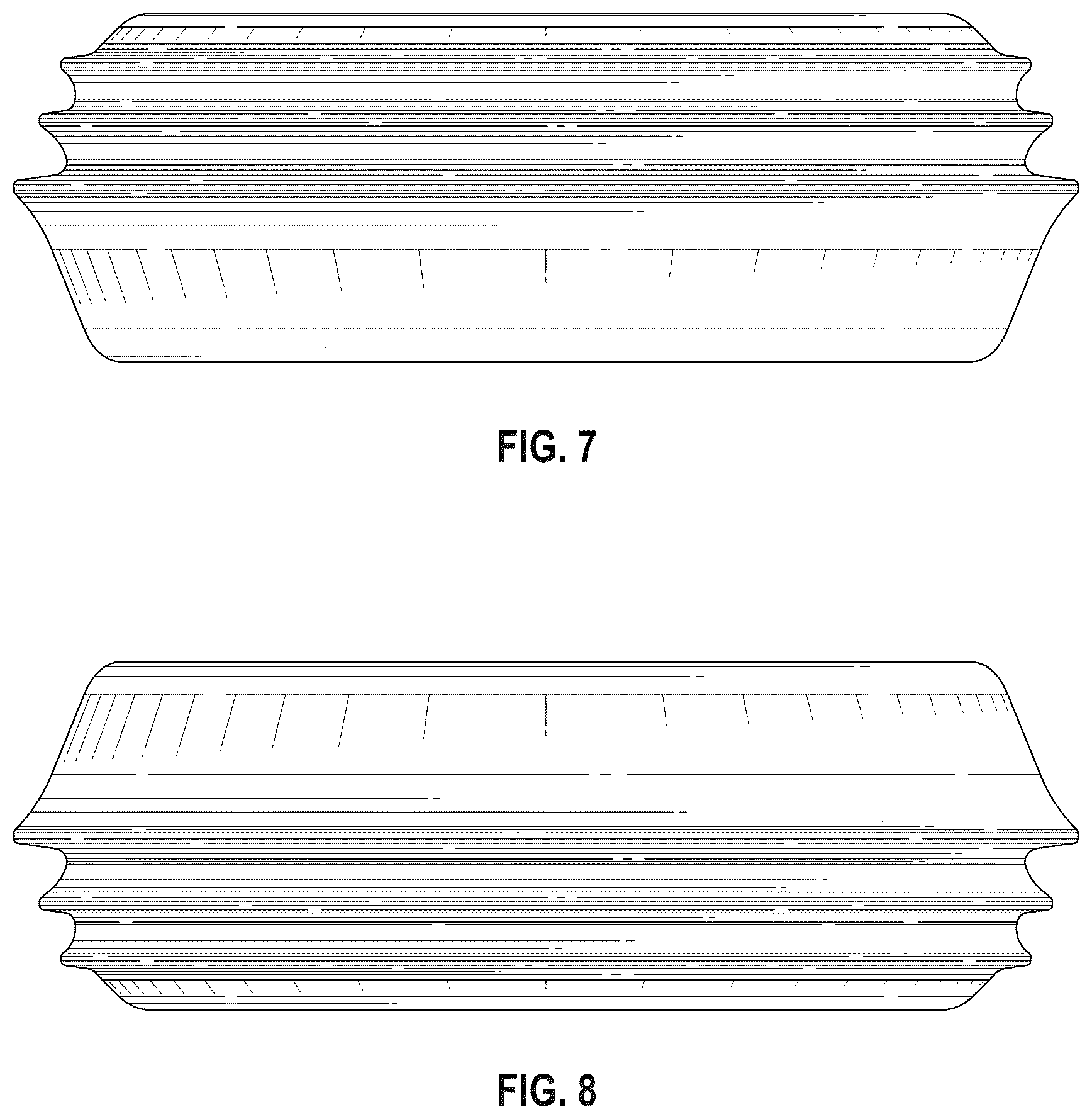 Patent USD1125015 Figure 7 – Model vehicle ribbed tire