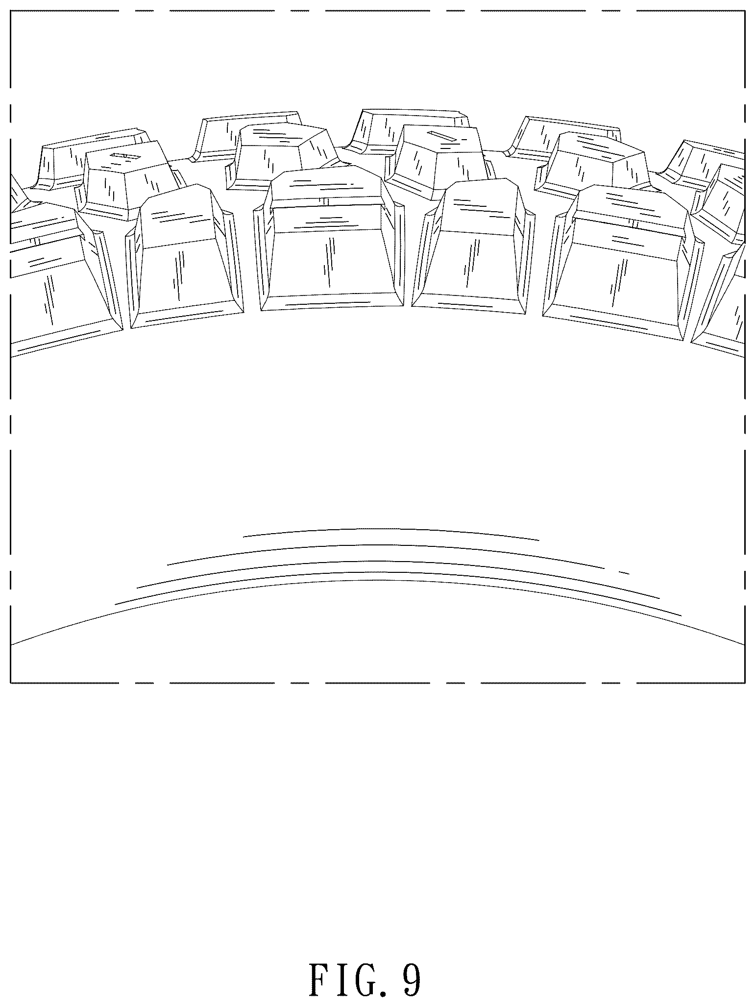 Patent USD1125017 Figure 9 – Tire