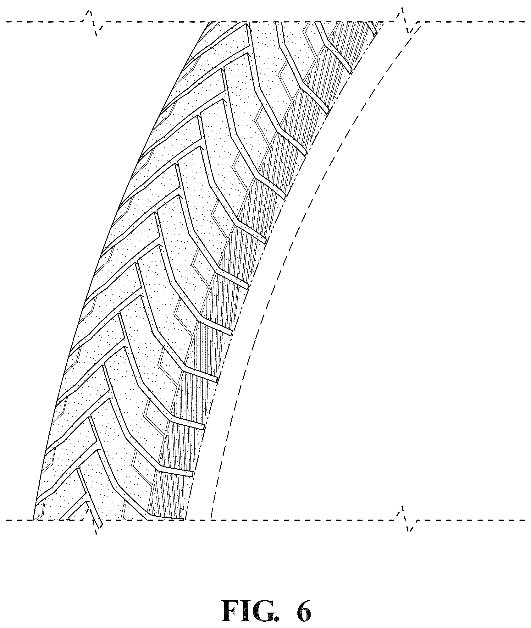 Patent USD1125018 Figure 5 – Tire