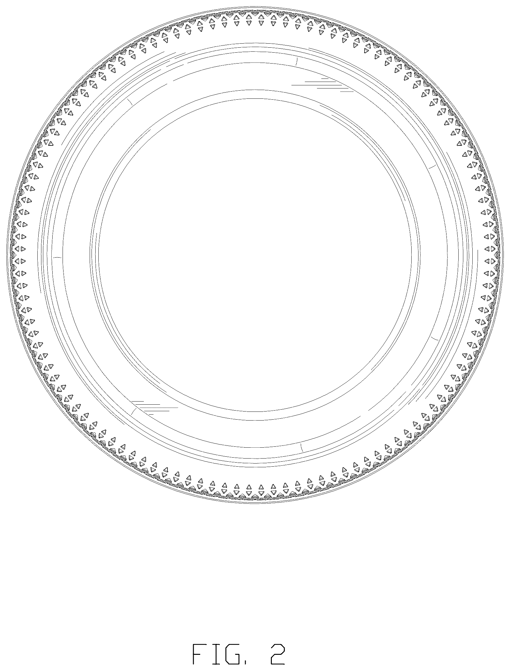 Patent USD1125019 Figure 2 – Tire