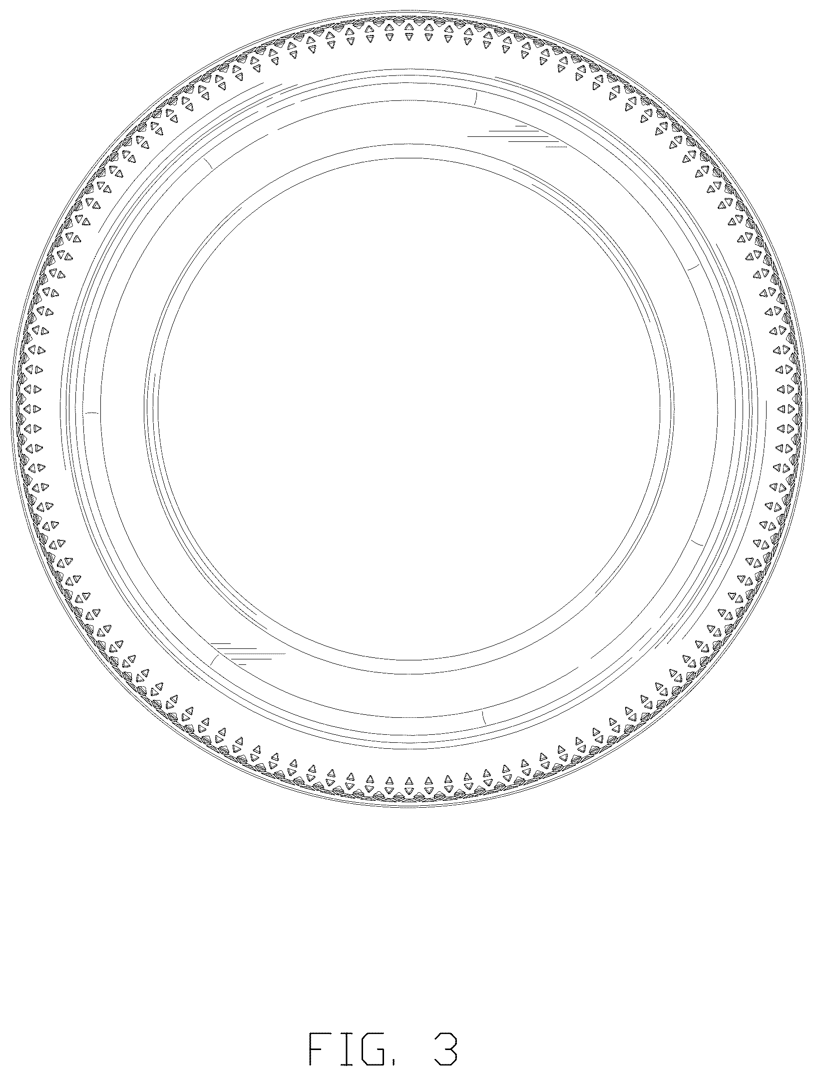 Patent USD1125019 Figure 3 – Tire
