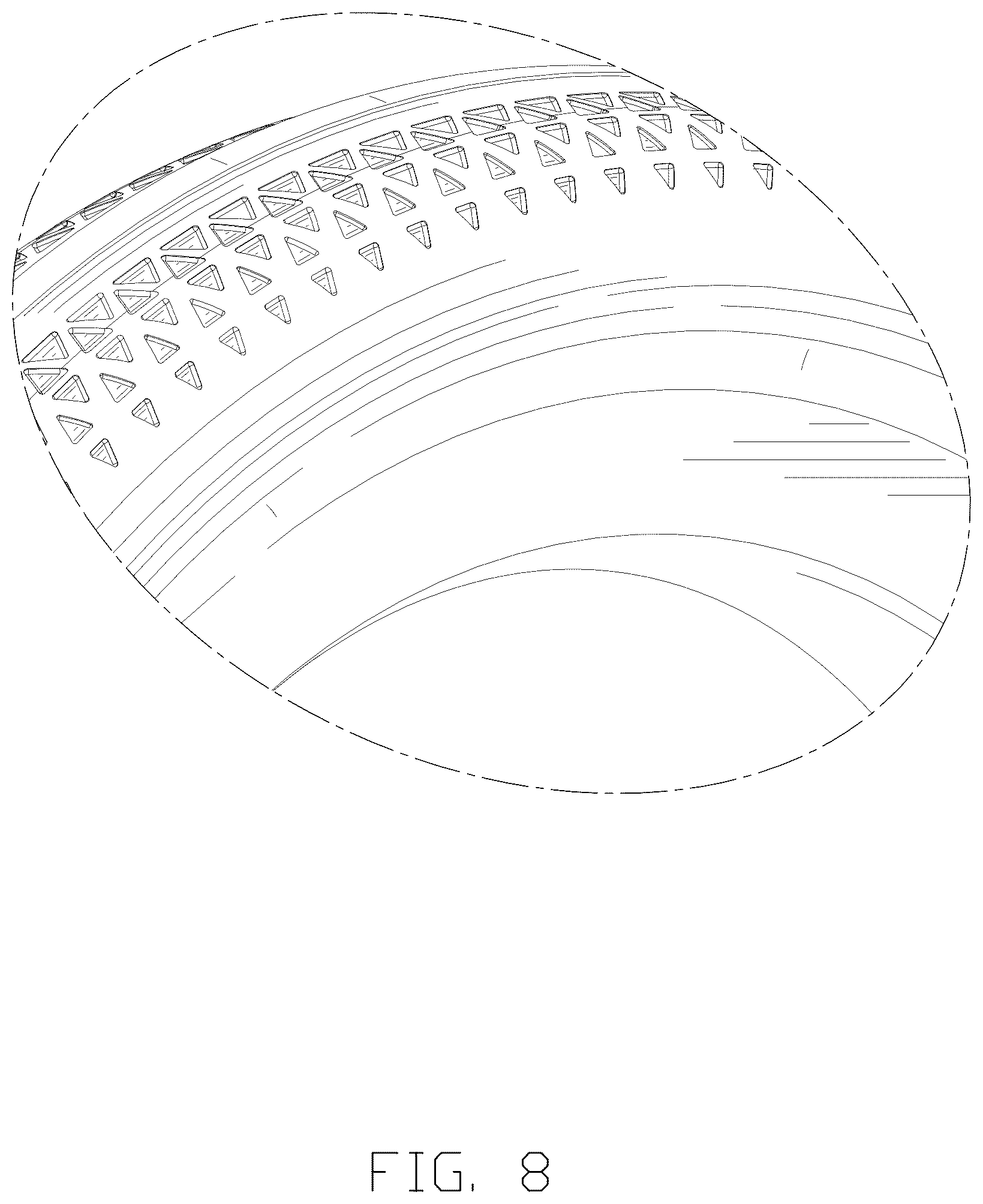 Patent USD1125019 Figure 8 – Tire