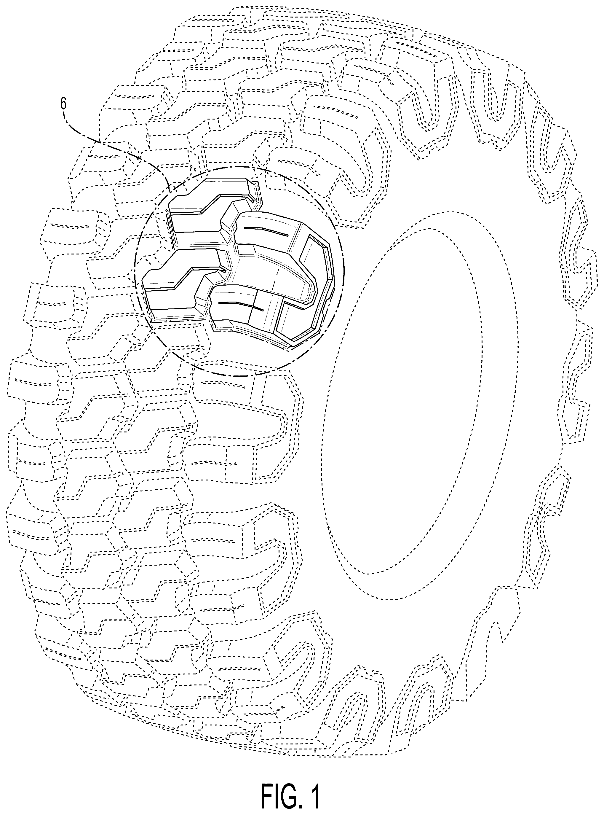 Patent USD1125020 Figure 1 – Tire
