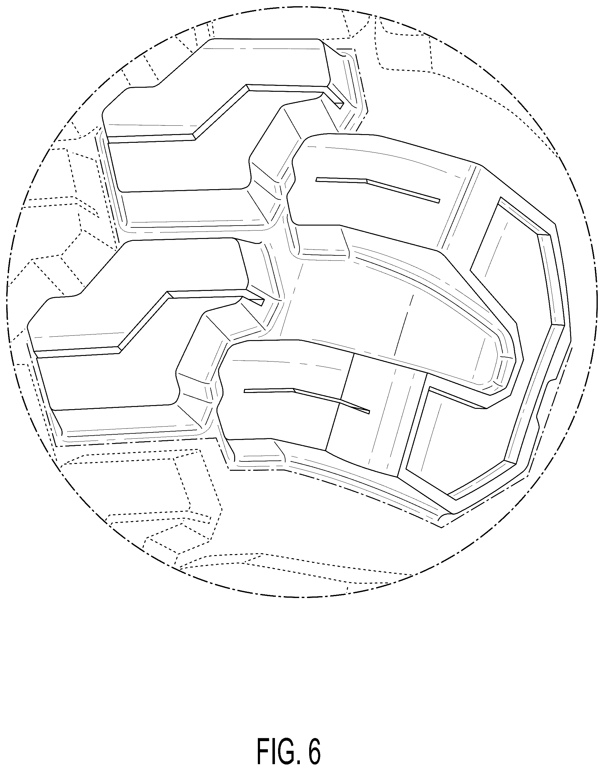 Patent USD1125020 Figure 6 – Tire