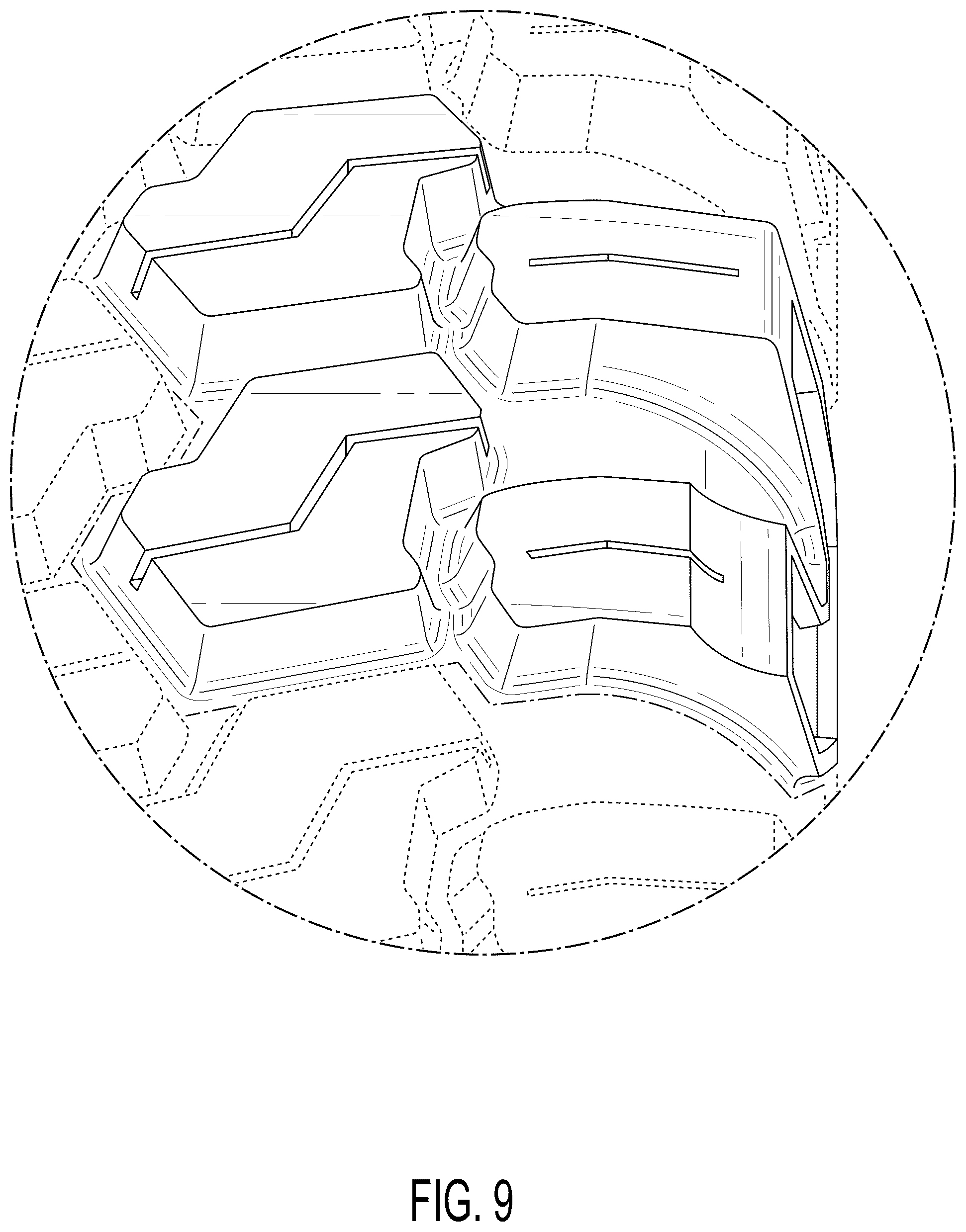 Patent USD1125020 Figure 9 – Tire