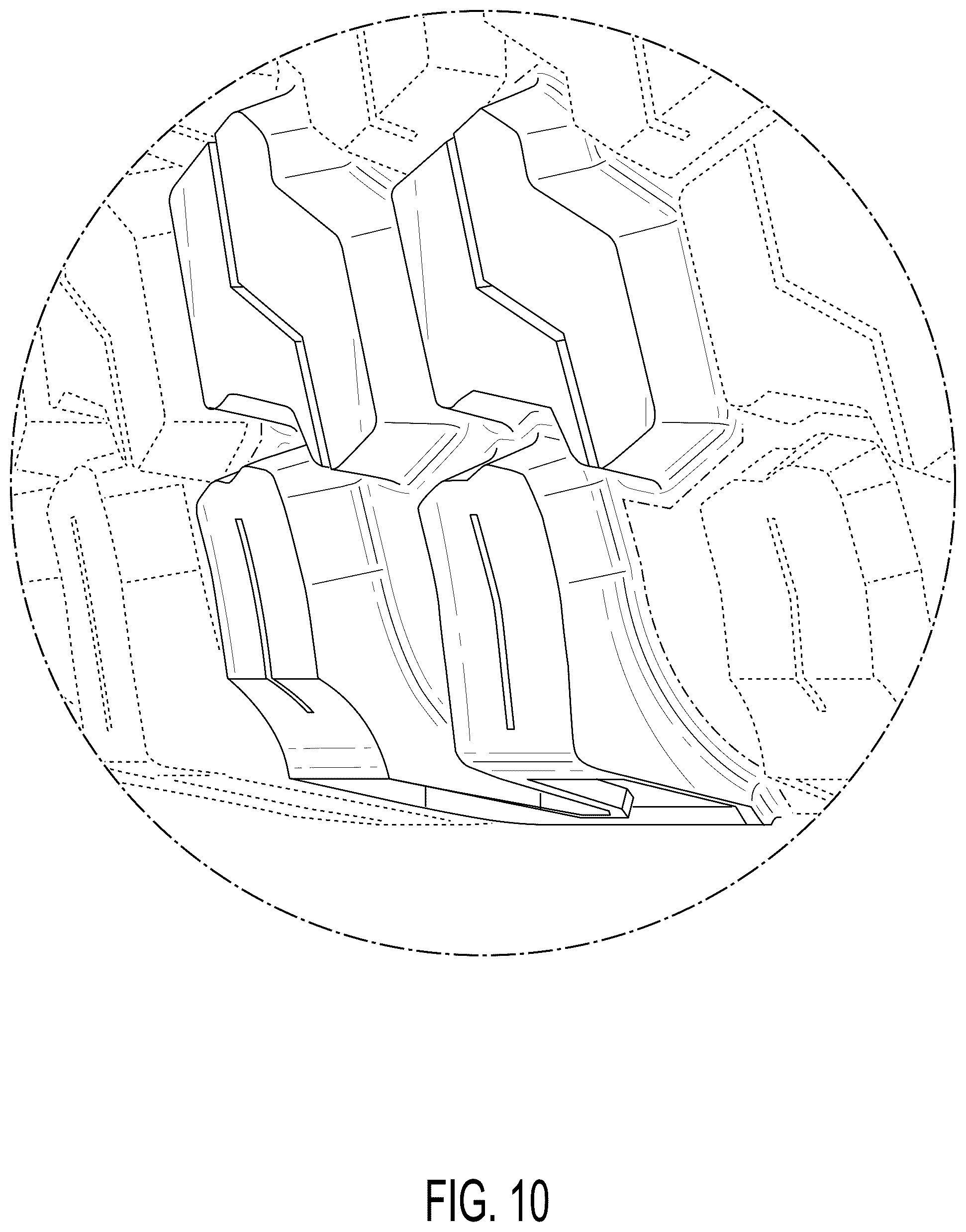 Patent USD1125020 Figure 10 – Tire