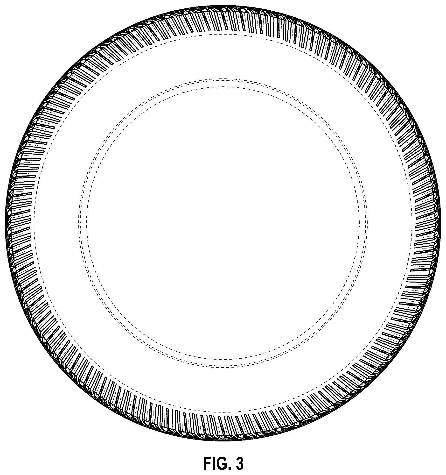 Patent USD1125021 Figure 3 – Tire tread