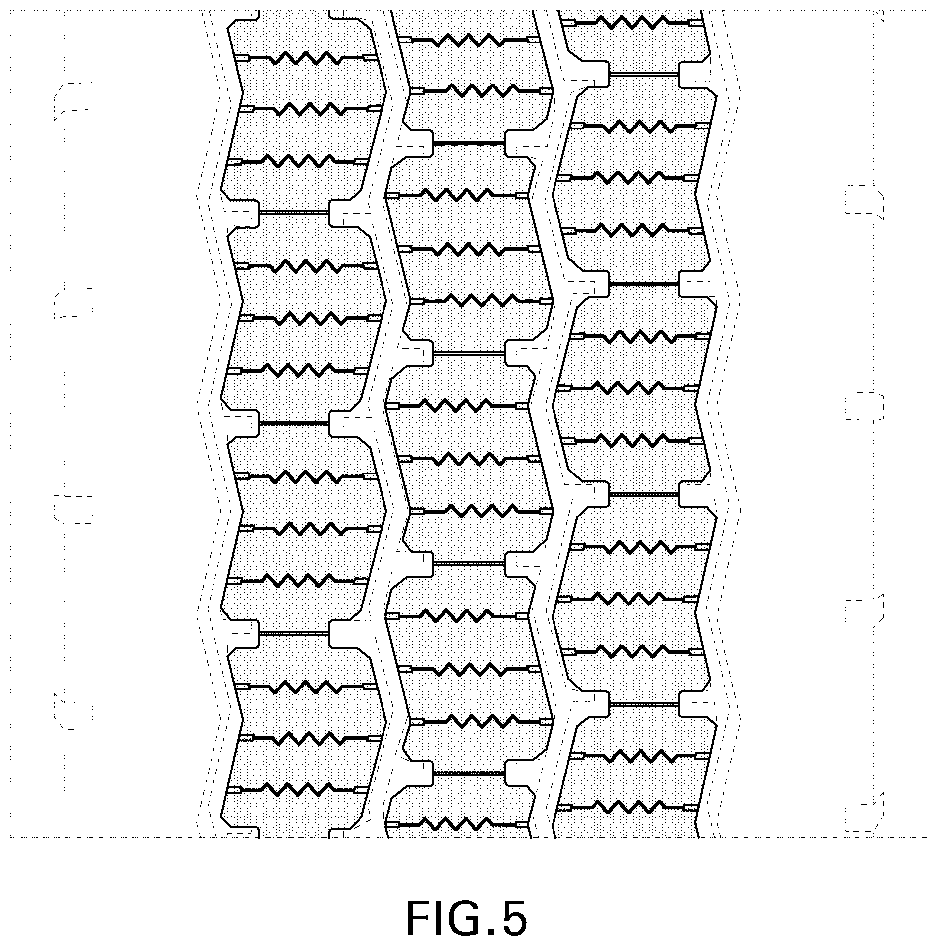 Patent USD1125022 Figure 5 – Tire
