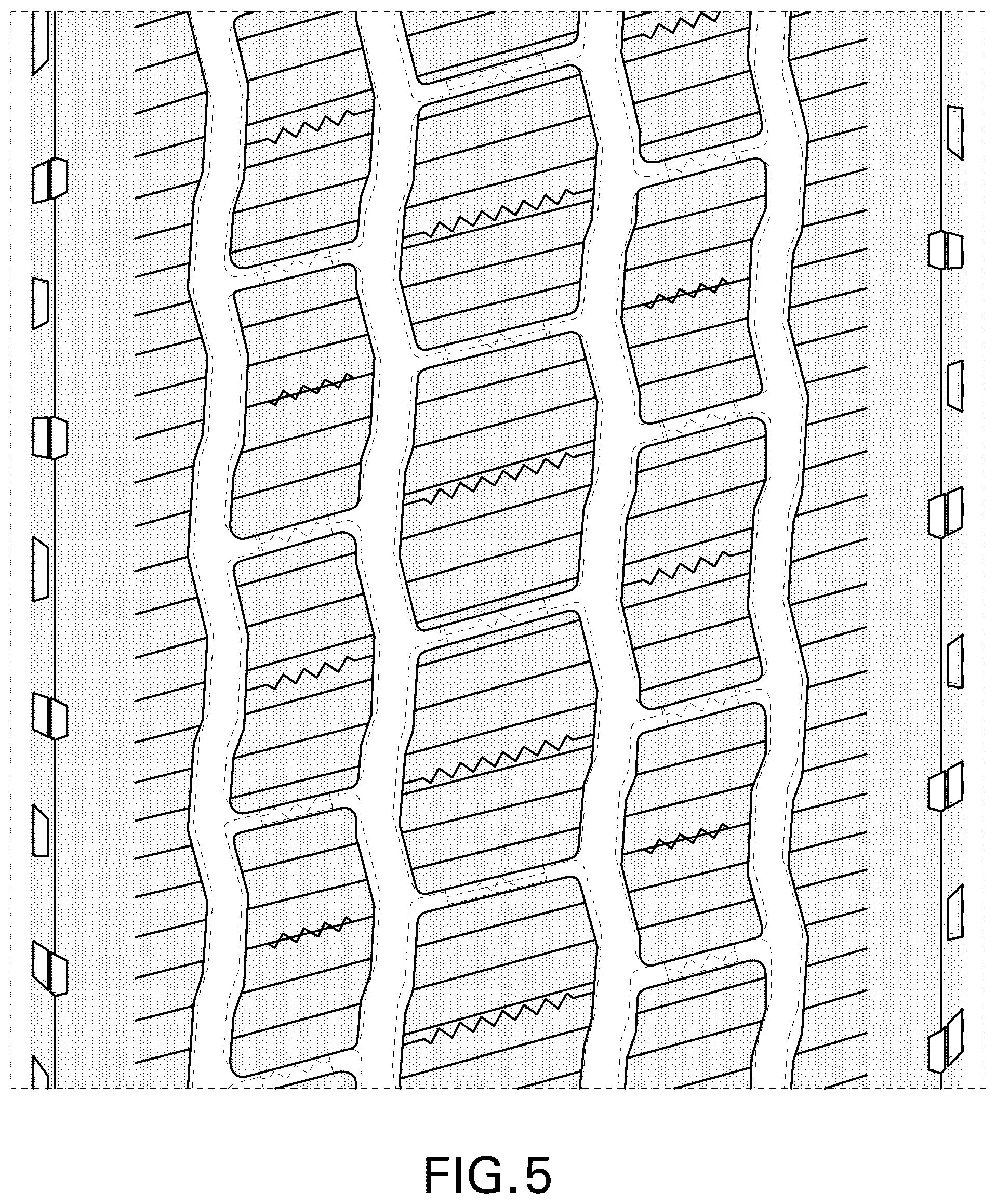 Patent USD1125024 Figure 5 – Tire