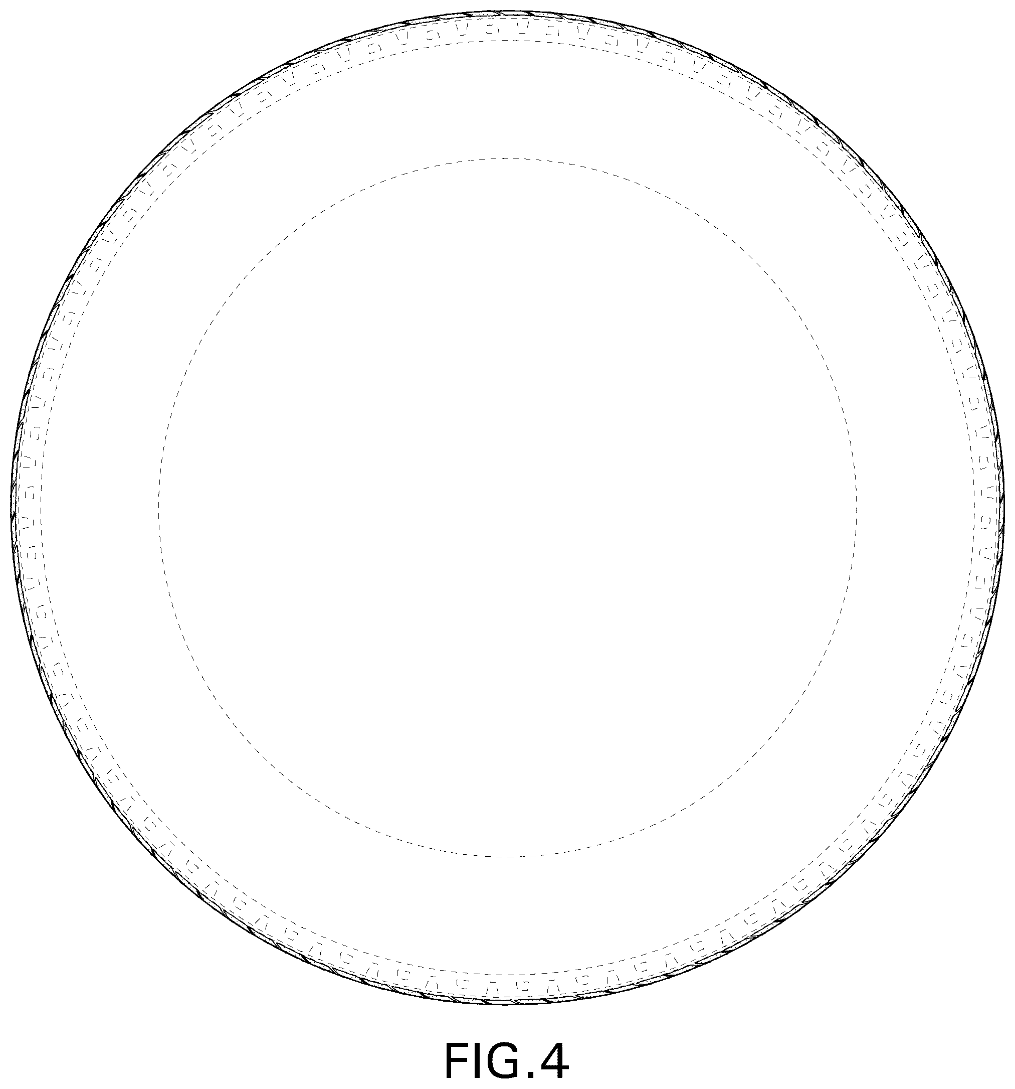 Patent USD1125025 Figure 4 – Tire