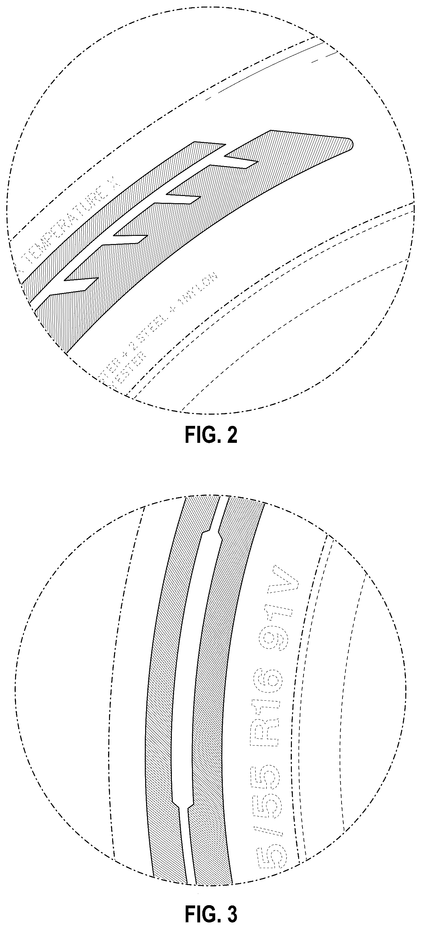 Patent USD1125027 Figure 2 – Tire sidewall