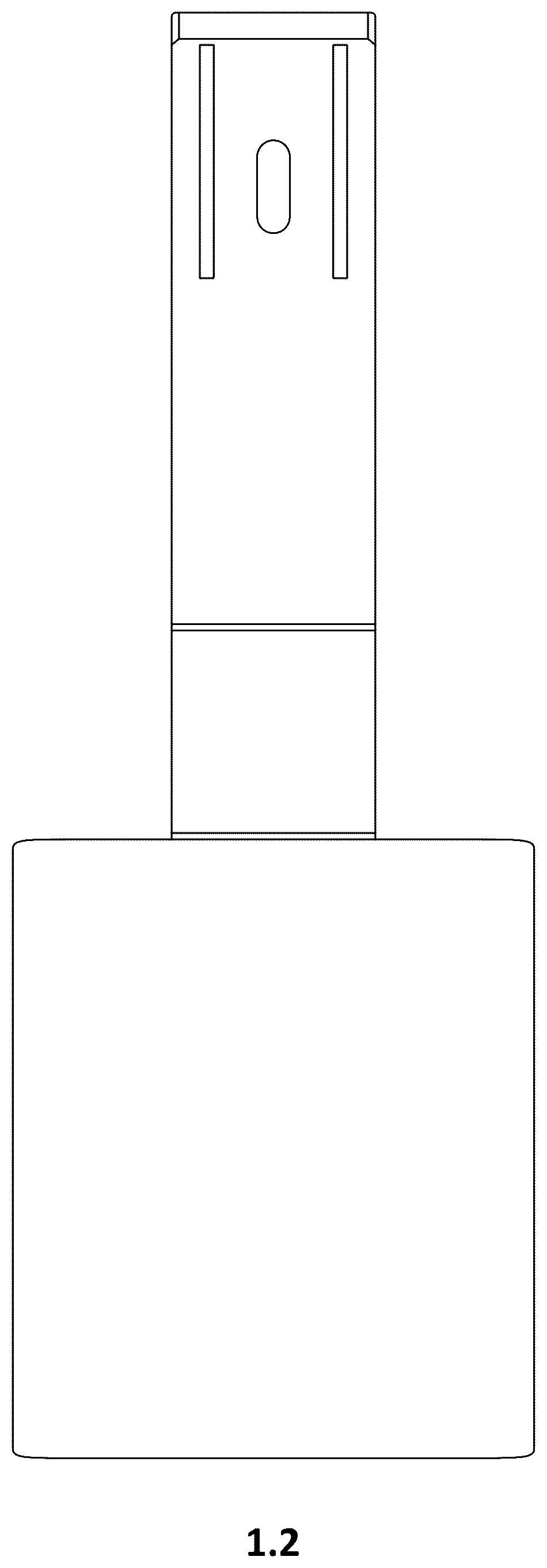 Patent USD1125029 Figure 2 – Support for solar panels