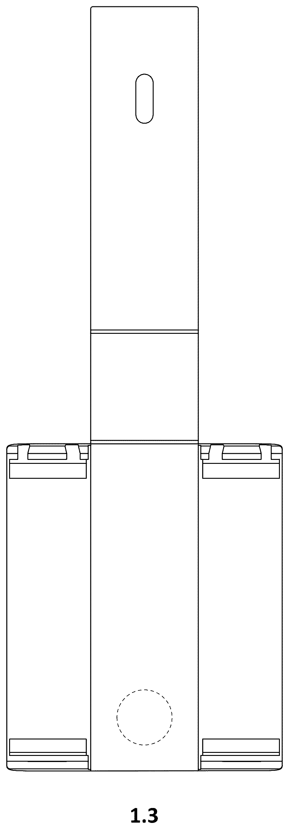 Patent USD1125029 Figure 3 – Support for solar panels