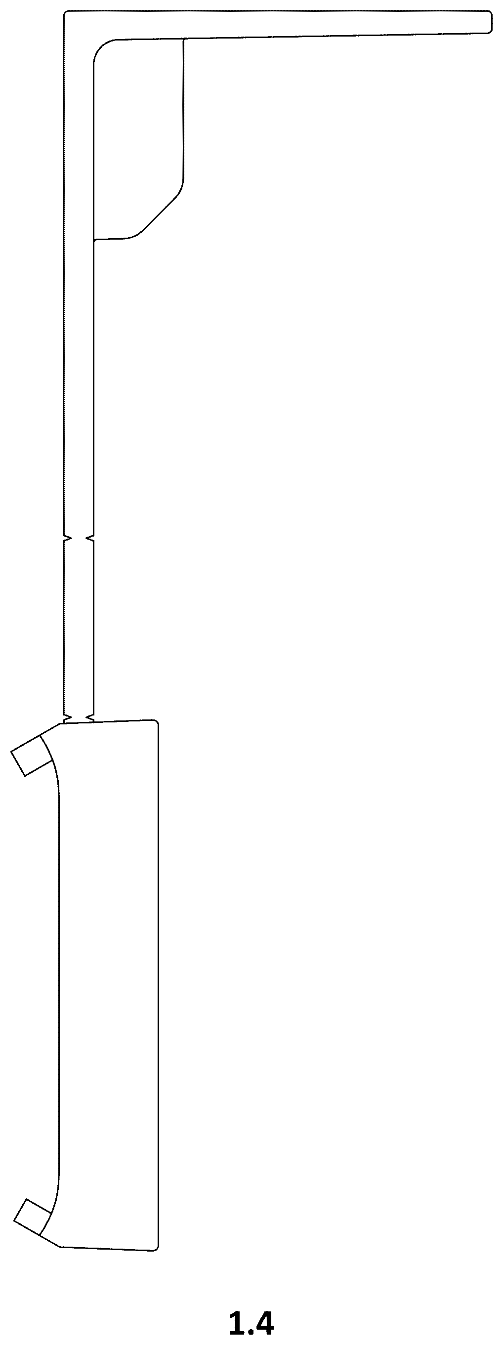 Patent USD1125029 Figure 4 – Support for solar panels