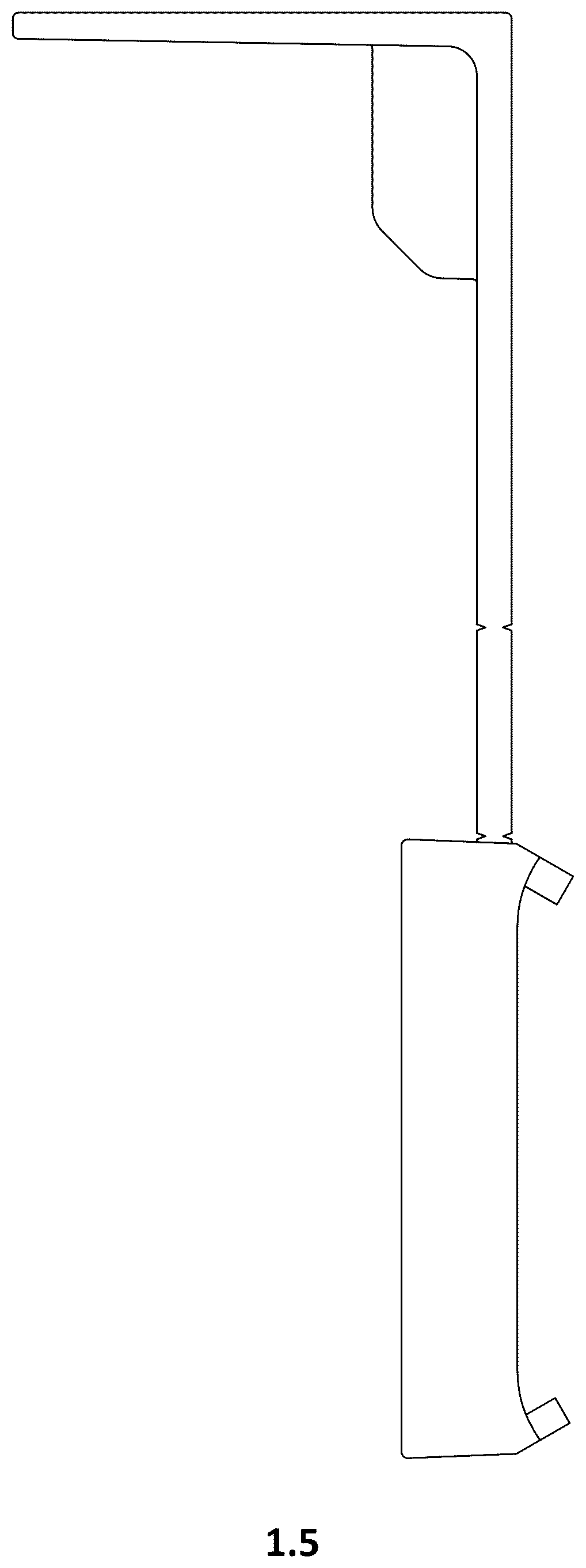 Patent USD1125029 Figure 5 – Support for solar panels
