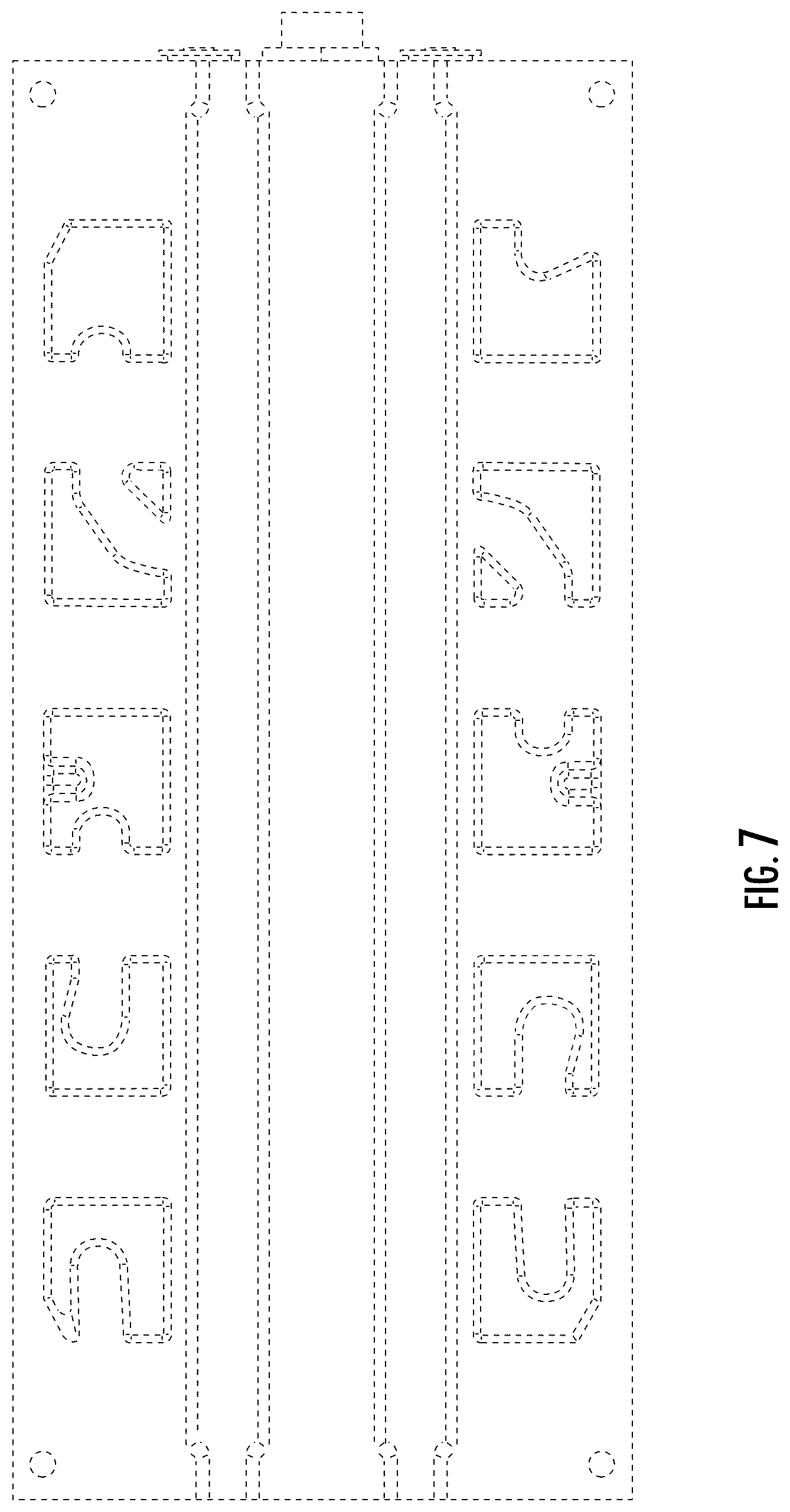 Patent USD1125030 Figure 7 – Battery pack