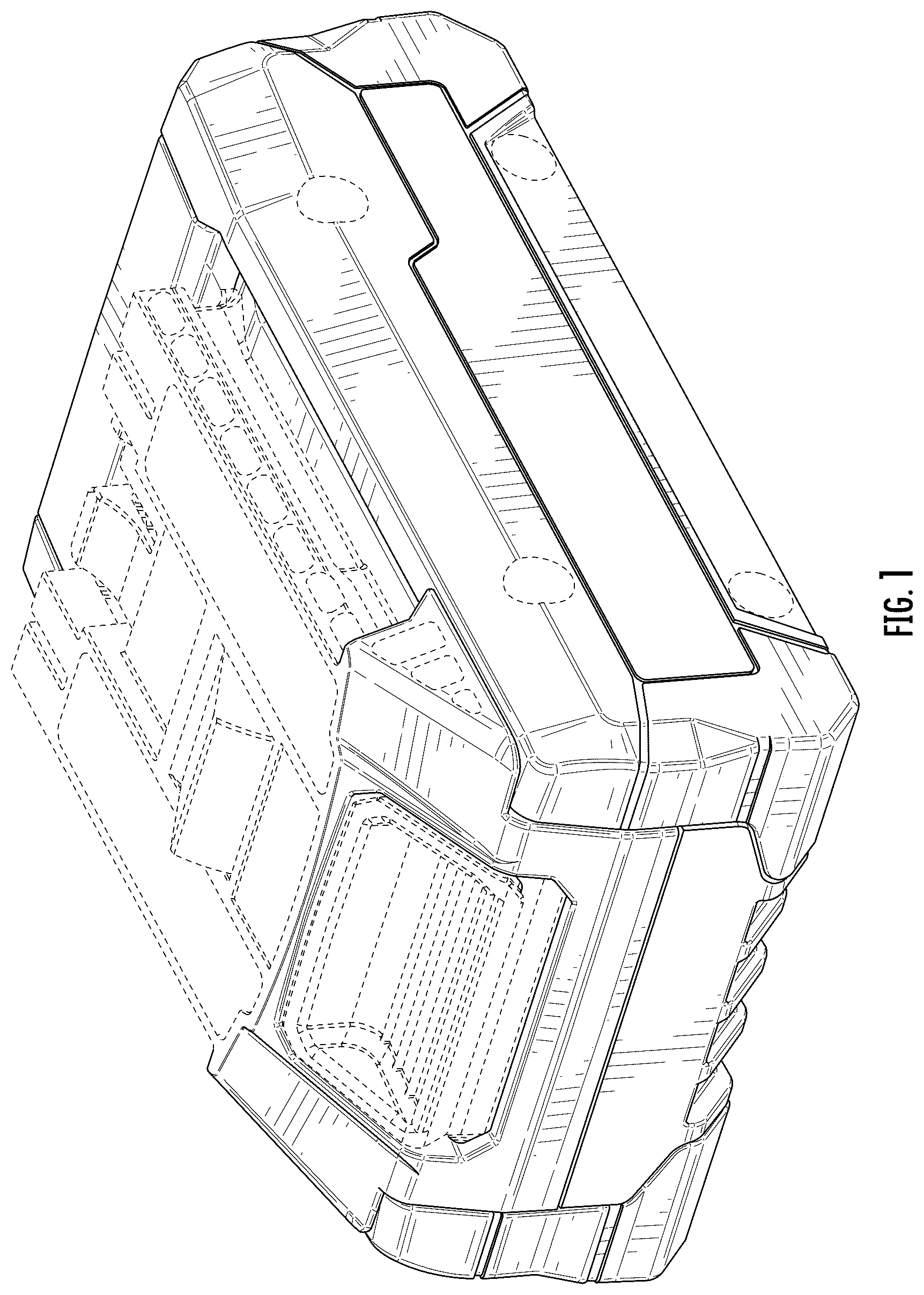 Patent USD1125034 Figure 1 – Battery pack