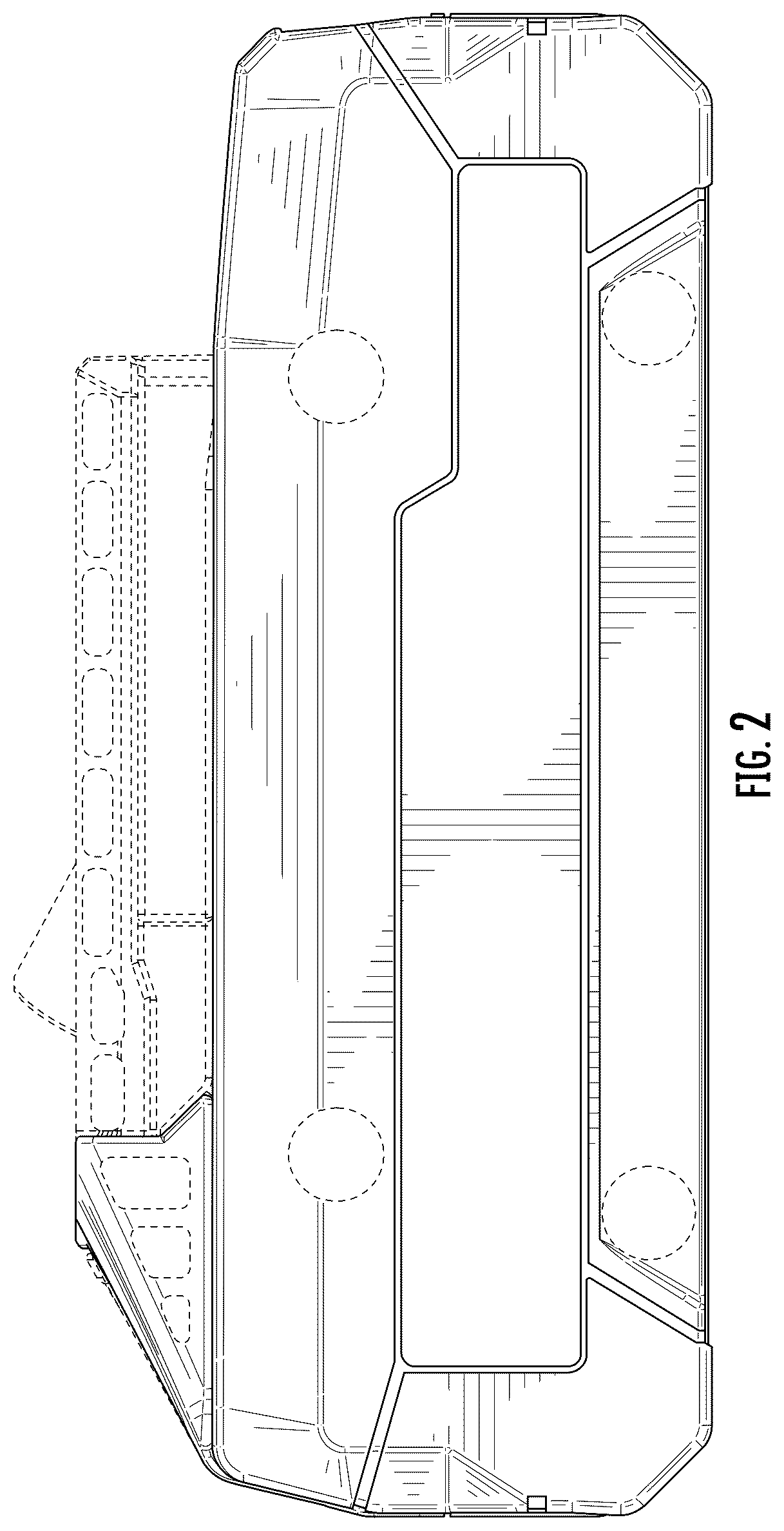 Patent USD1125034 Figure 2 – Battery pack