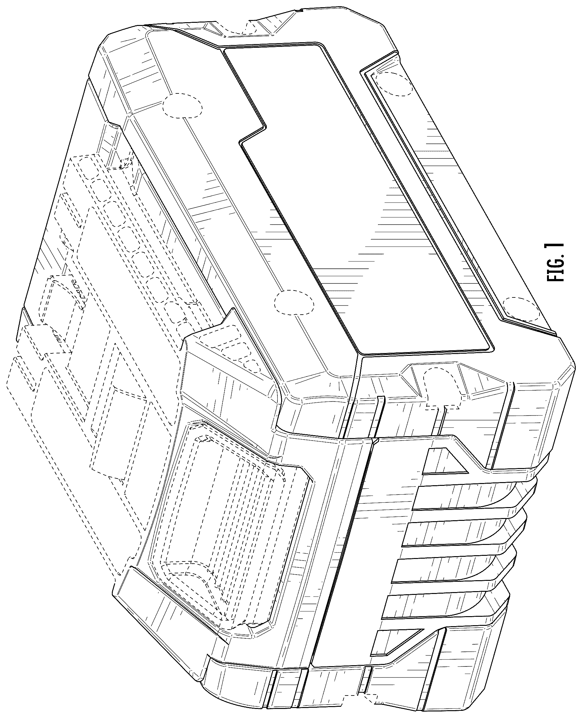 Patent USD1125035 Figure 1 – Battery pack