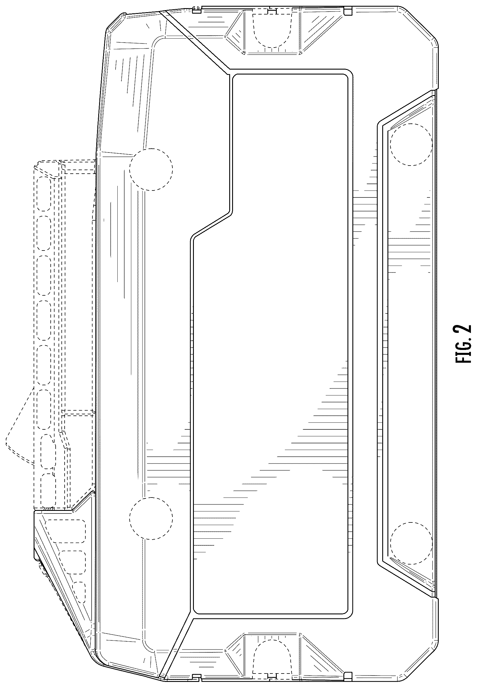 Patent USD1125035 Figure 2 – Battery pack