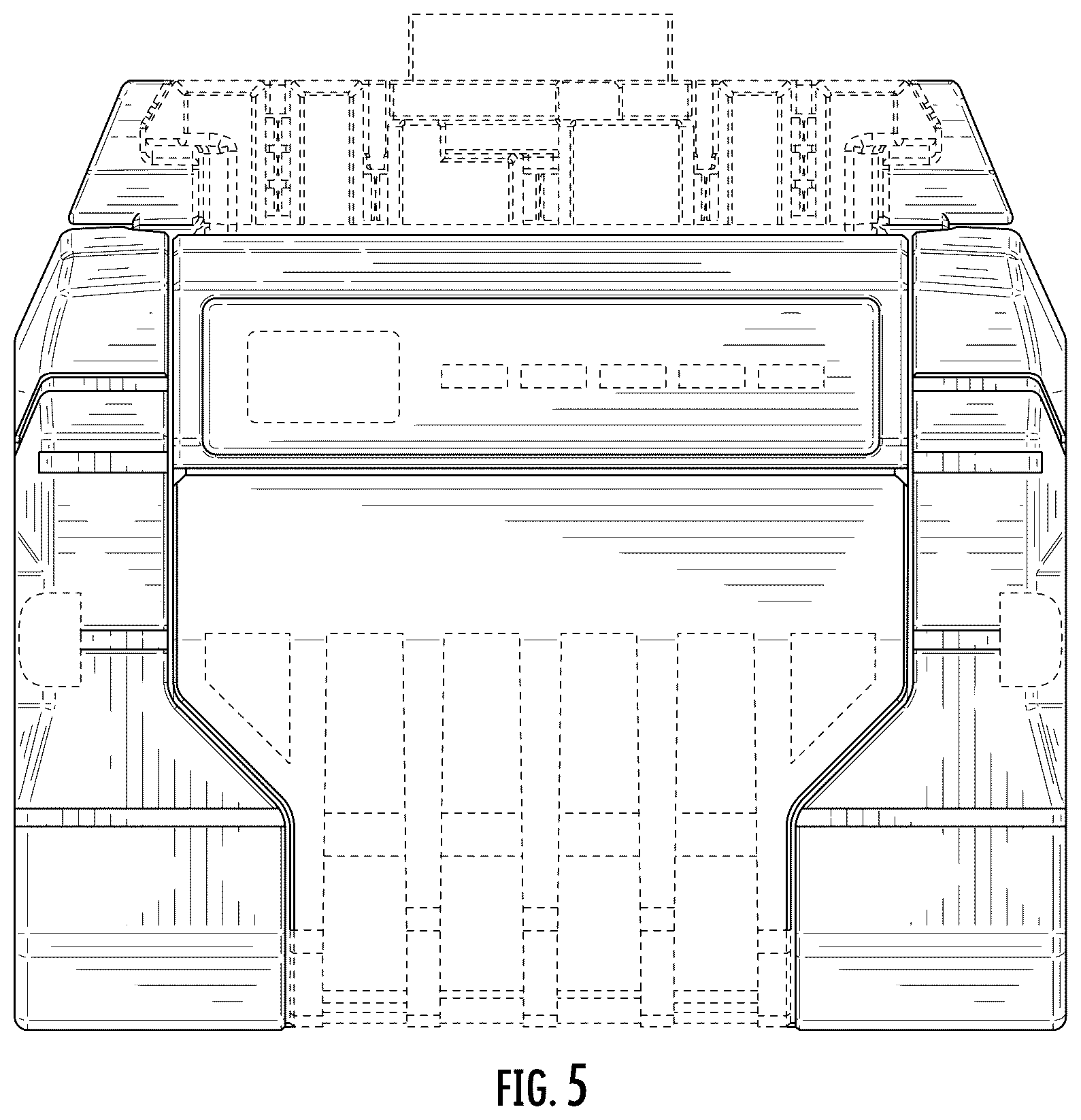 Patent USD1125035 Figure 5 – Battery pack