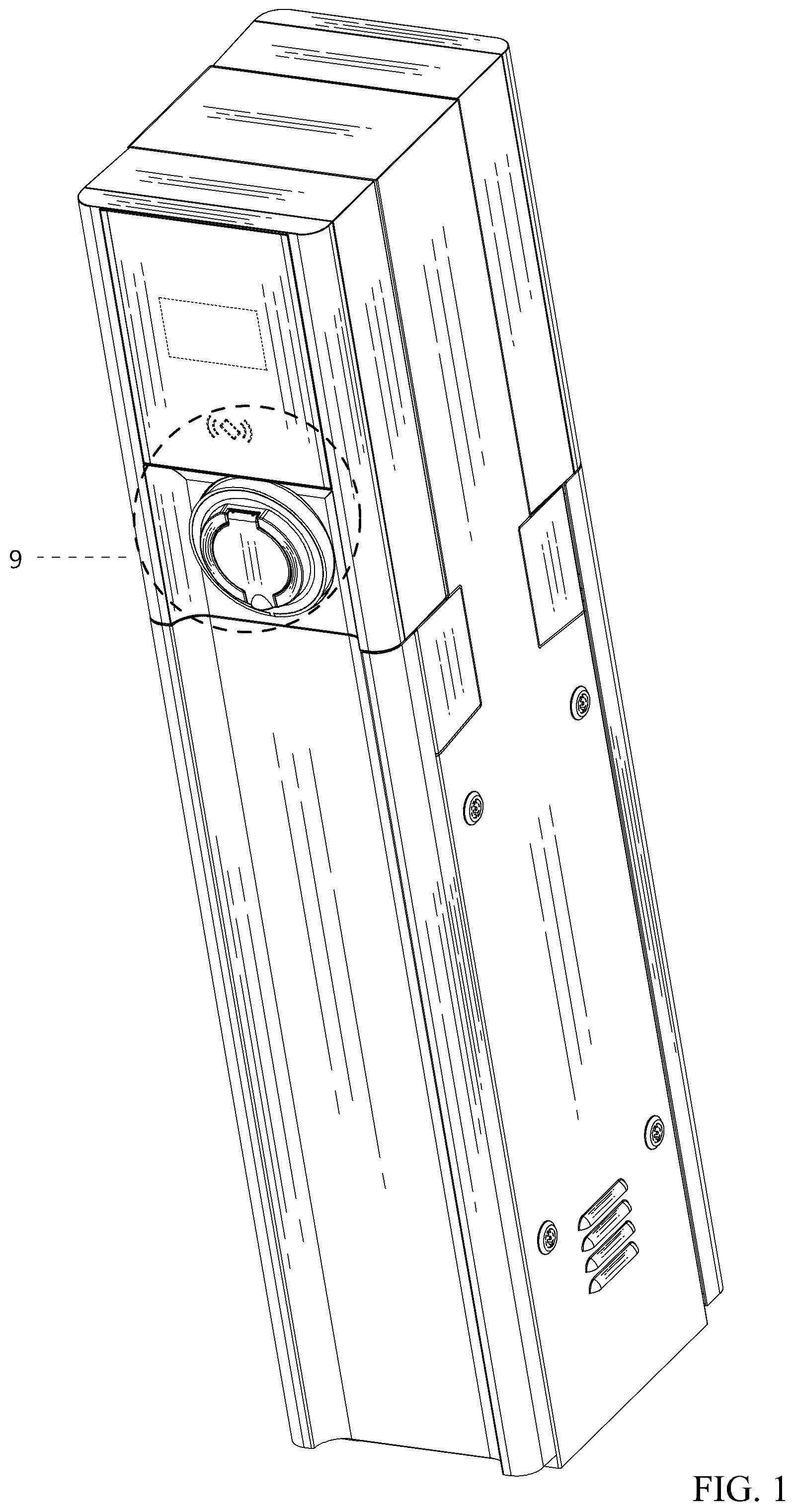 Patent USD1125039 — Charging station for electric vehicles — Figure 1