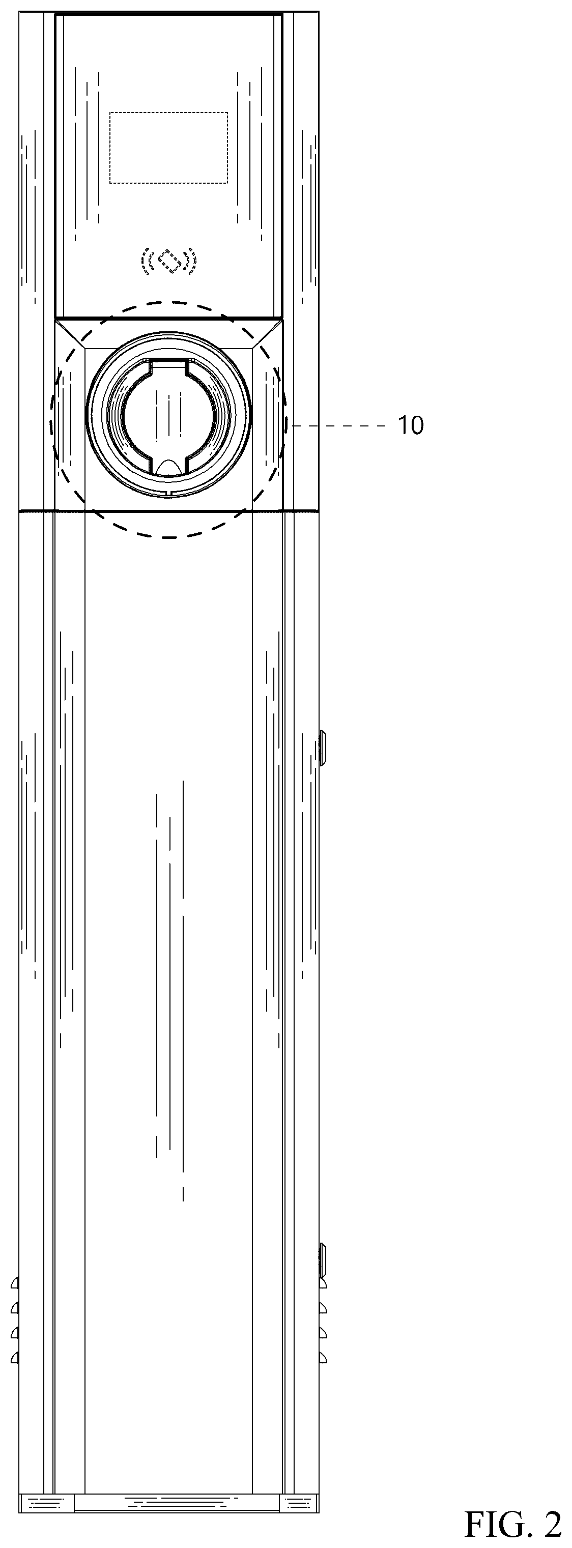 Patent USD1125039 Figure 2 – Charging station for electric vehicles