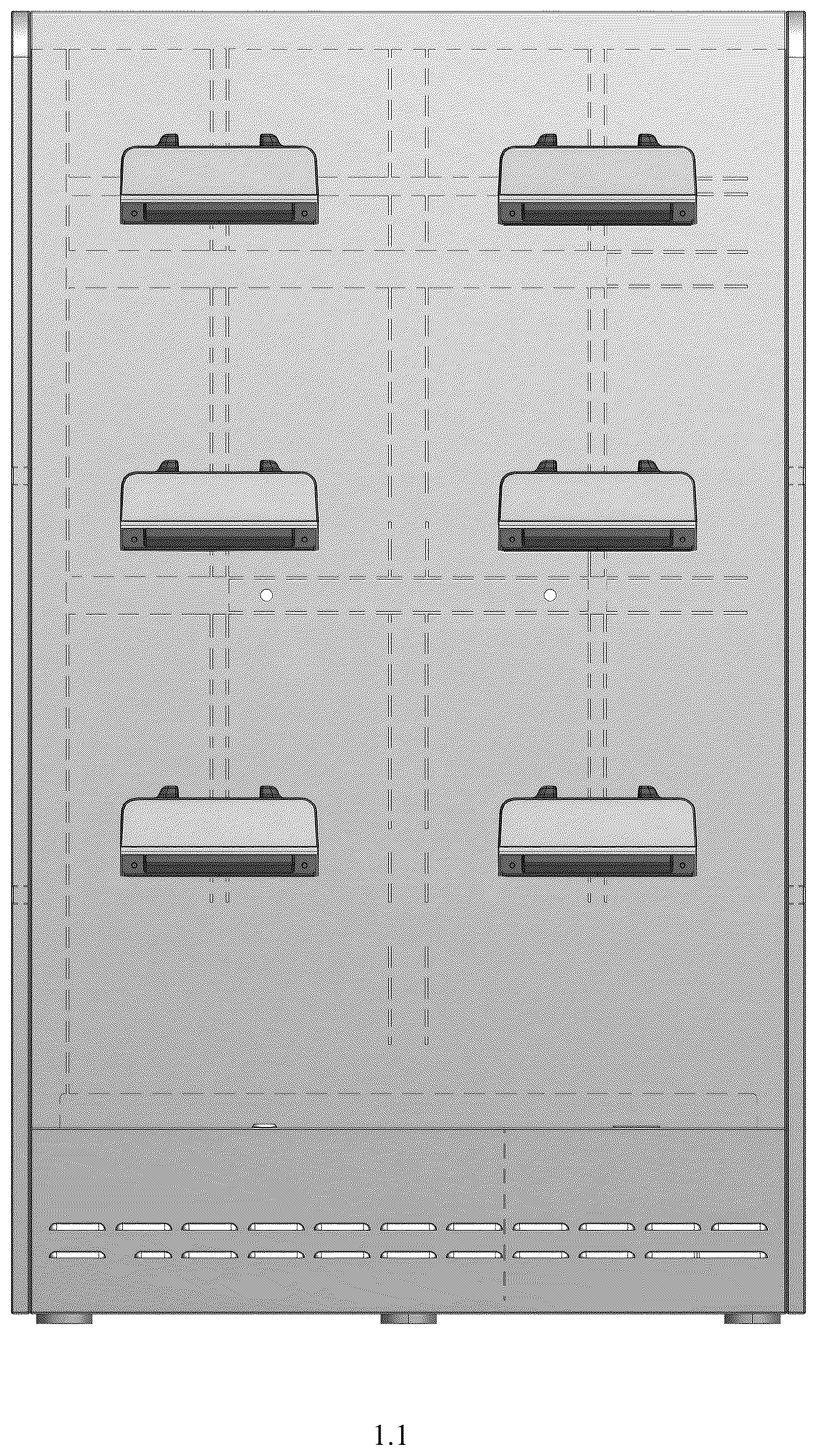 Patent USD1125043 — Charging wall box — Figure 1