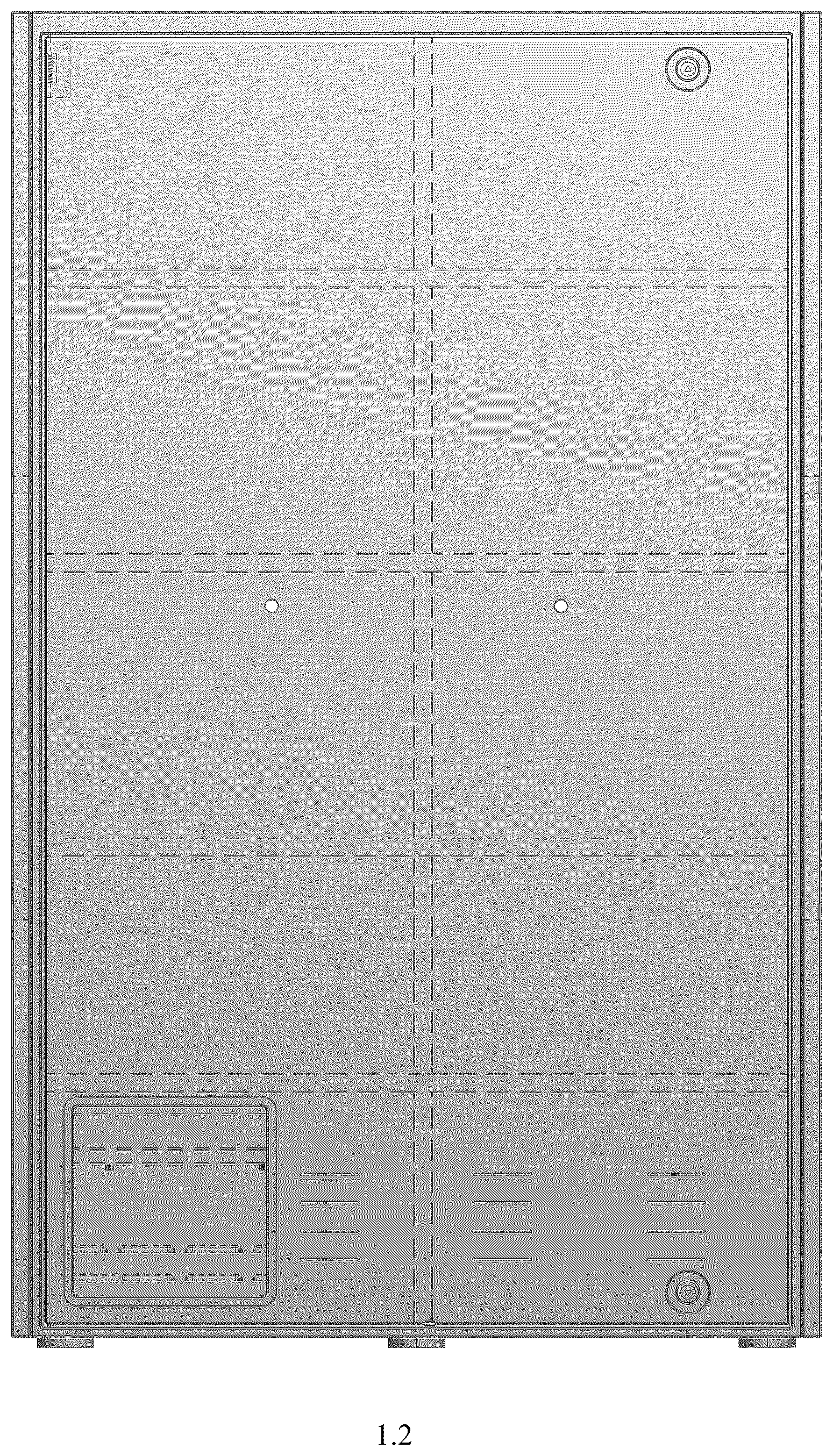 Patent USD1125043 Figure 2 – Charging wall box